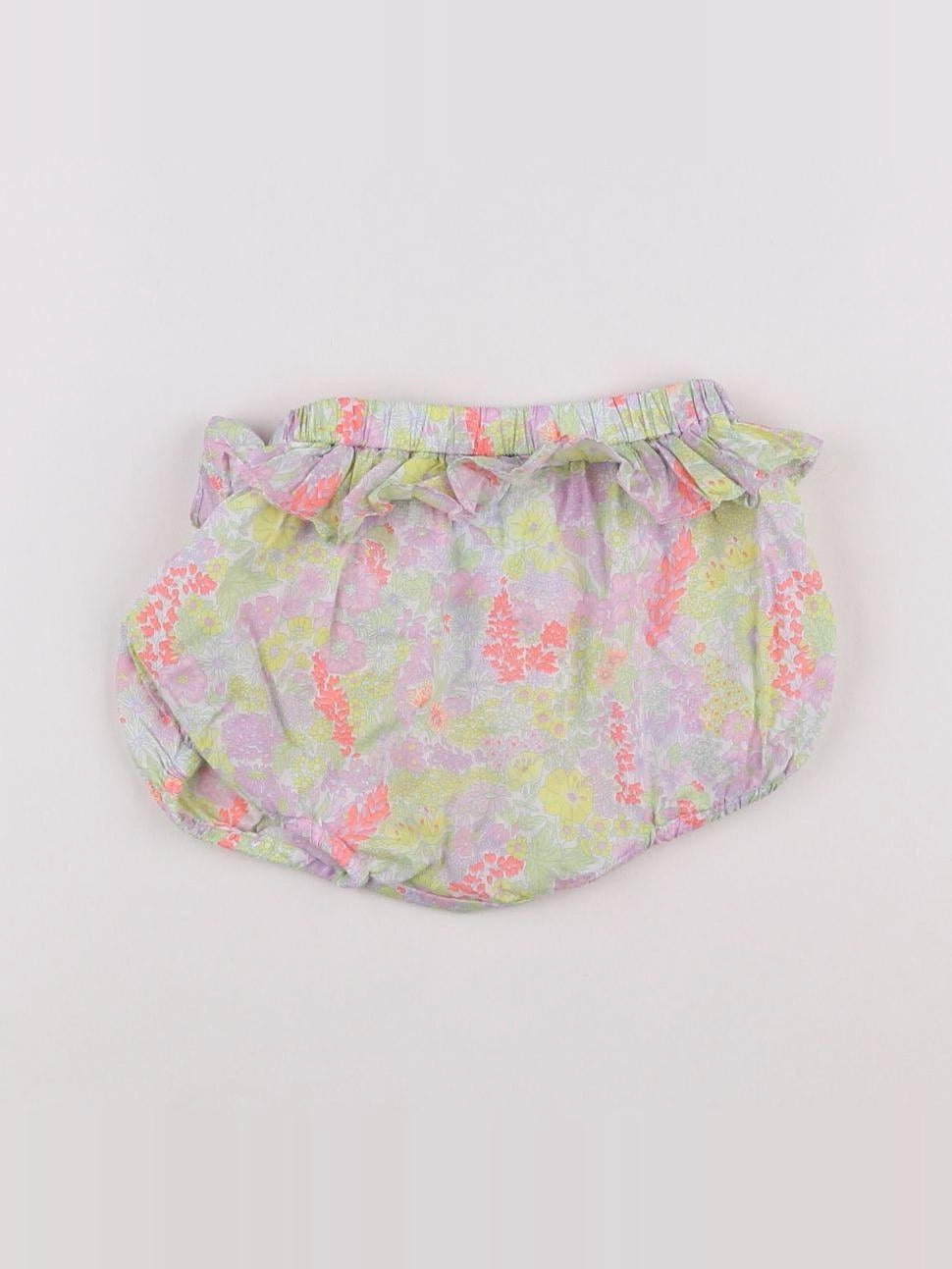 Jacadi - bloomer volants au dos, liberty multicolore - 6 mois