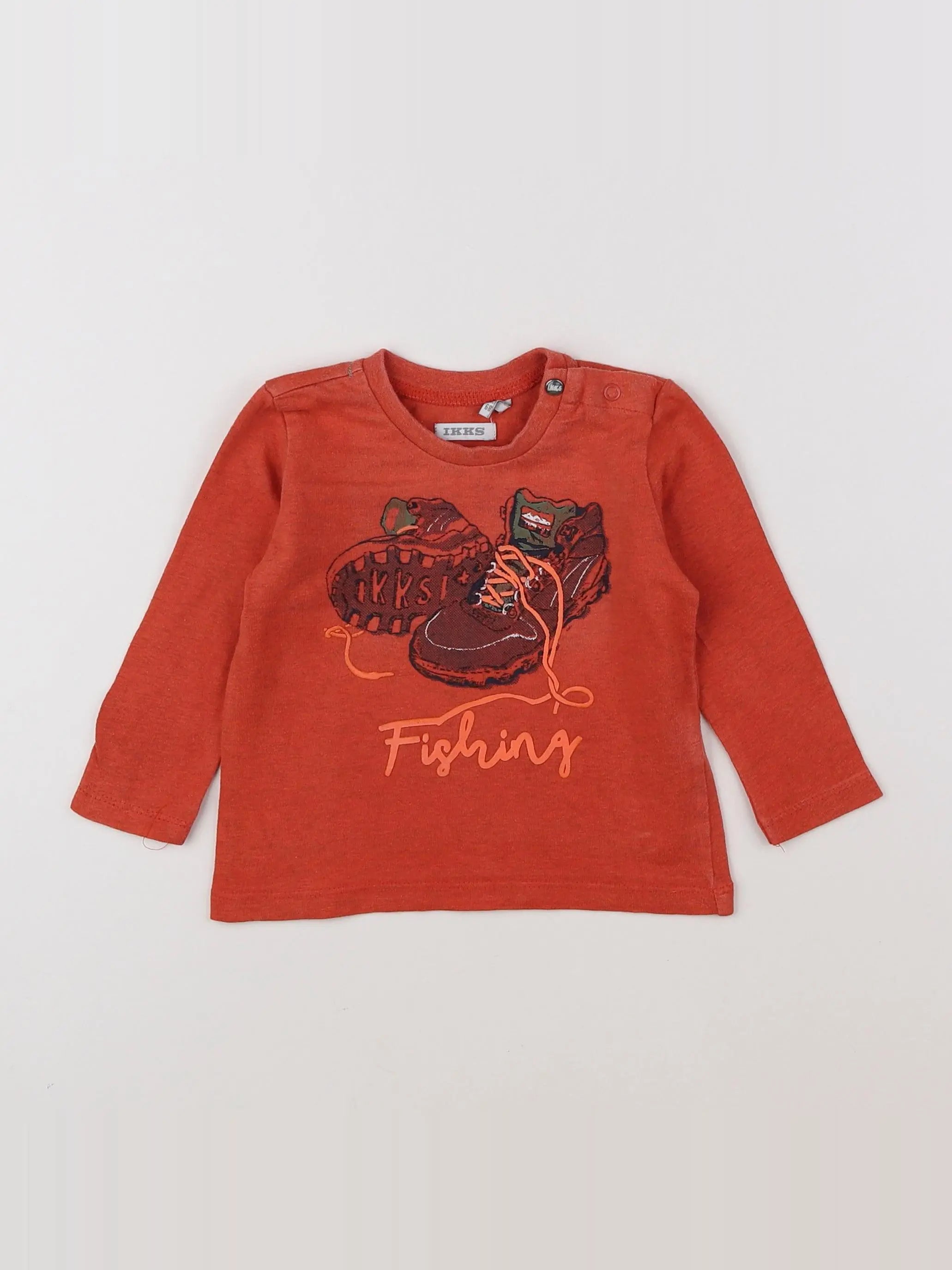 IKKS - tee-shirt orange - 6 mois