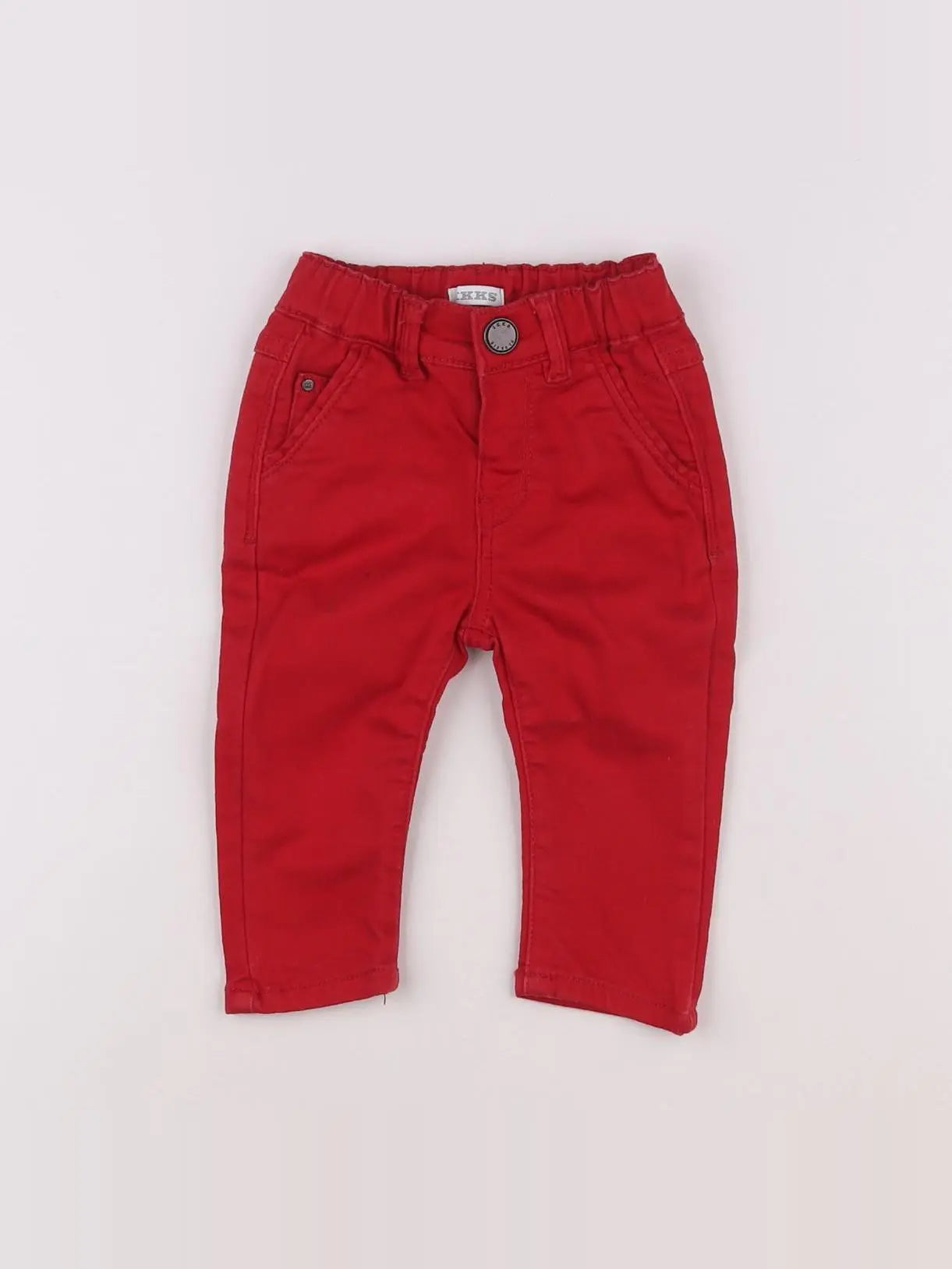 IKKS - jean rouge - 6 mois