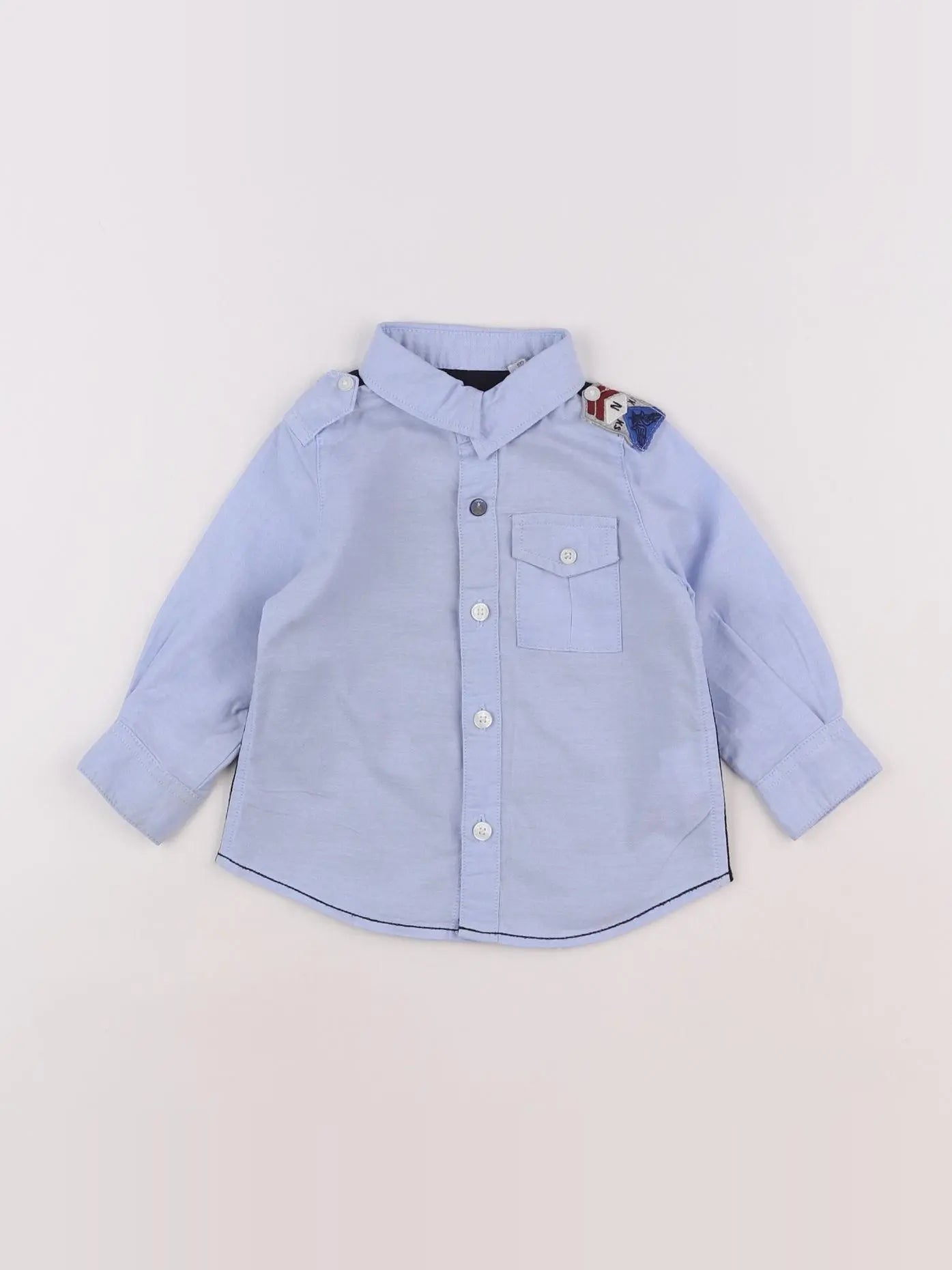 IKKS - chemise bleu - 6 mois