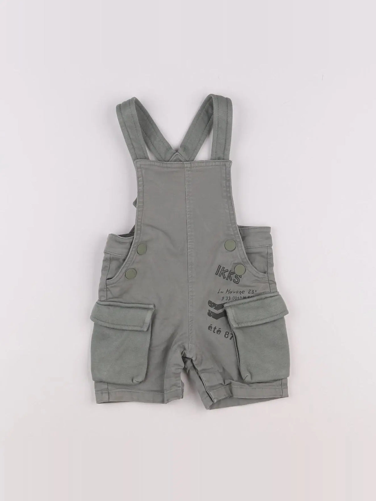 IKKS - salopette vert - 6 mois