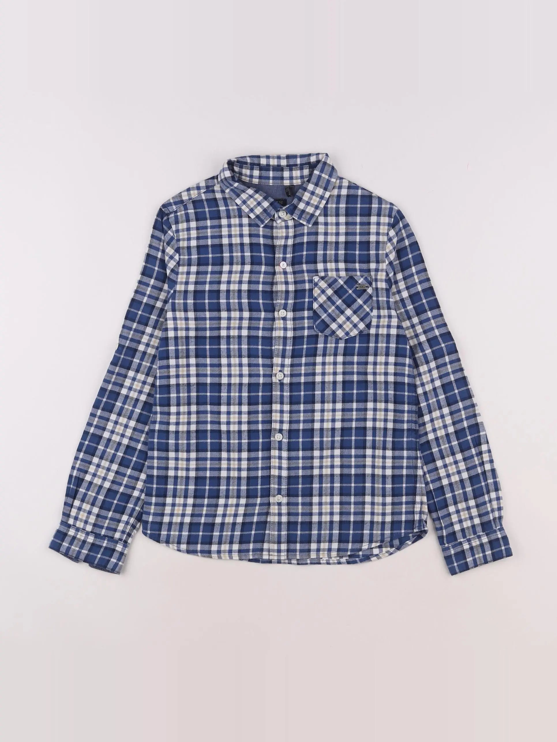 IKKS - chemise imprimé au dos blanc, bleu - 8 ans