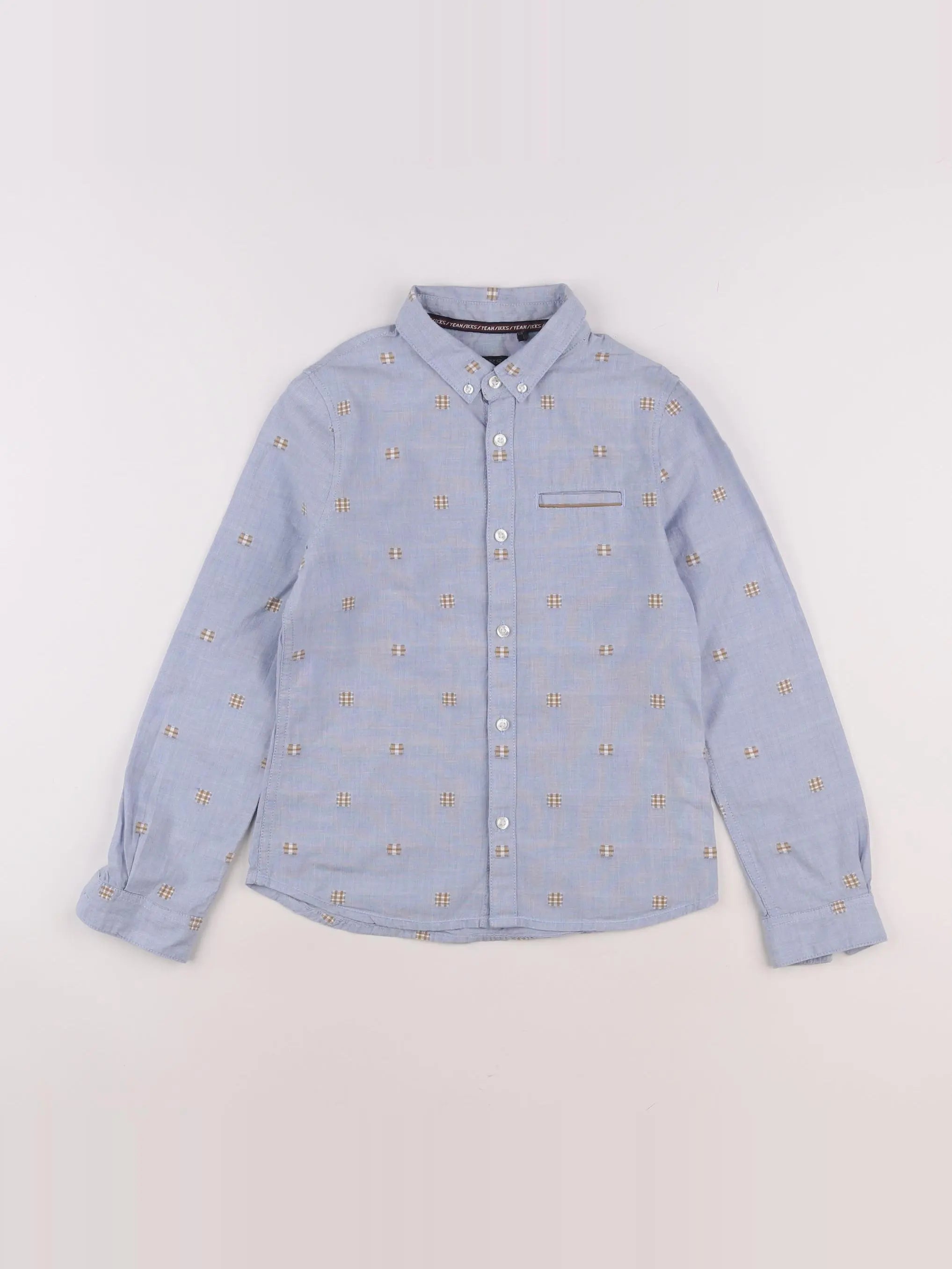 IKKS - chemise bleu - 8 ans