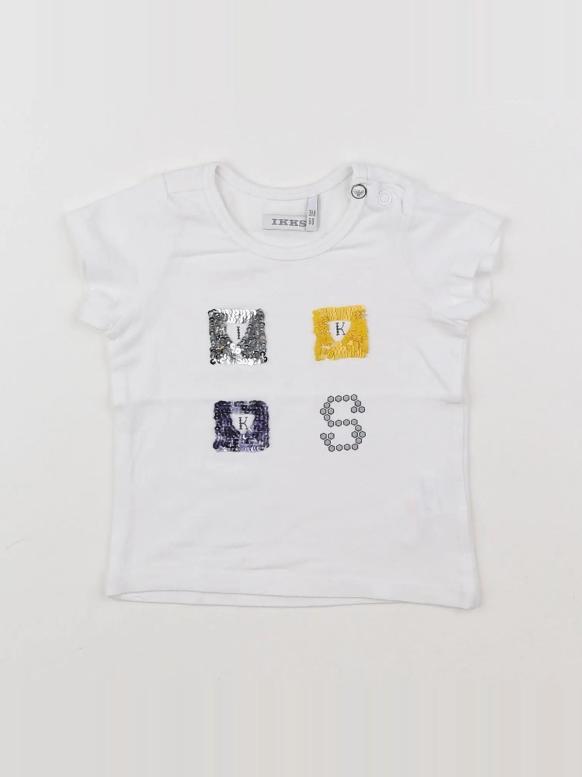 IKKS - tee-shirt blanc - 3 mois