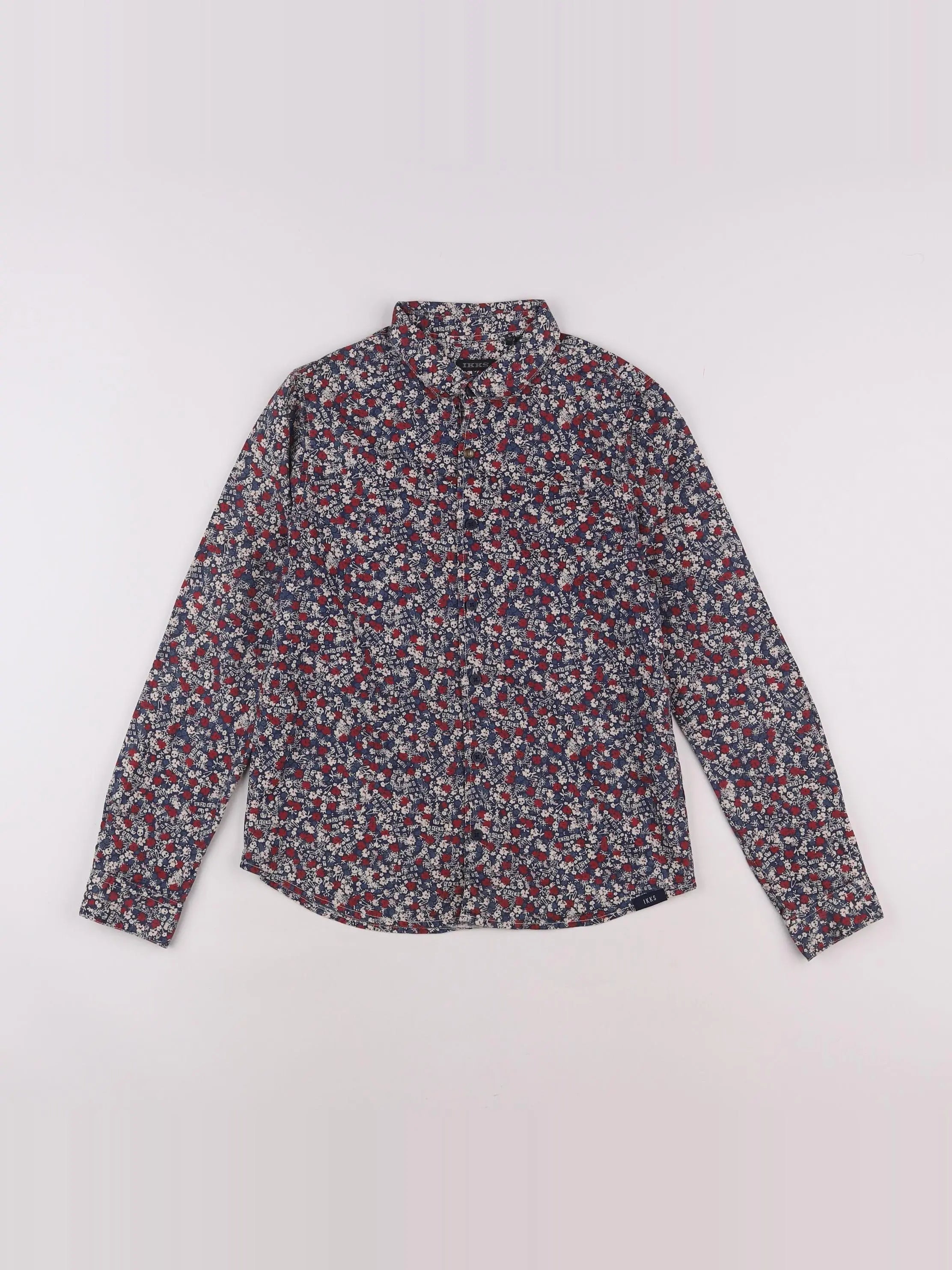 IKKS - chemise bleu - 10 ans