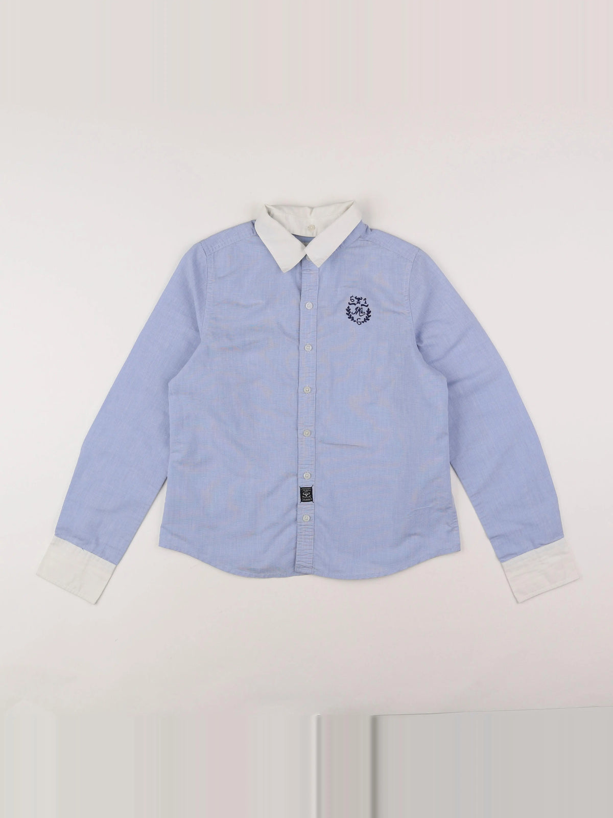 IKKS - chemise imprimé au dos bleu - 12 ans