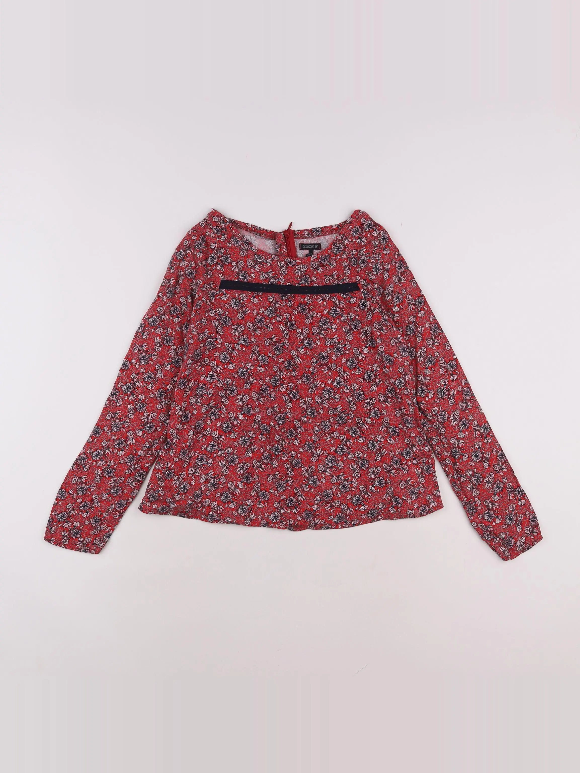 IKKS - blouse rouge - 10 ans