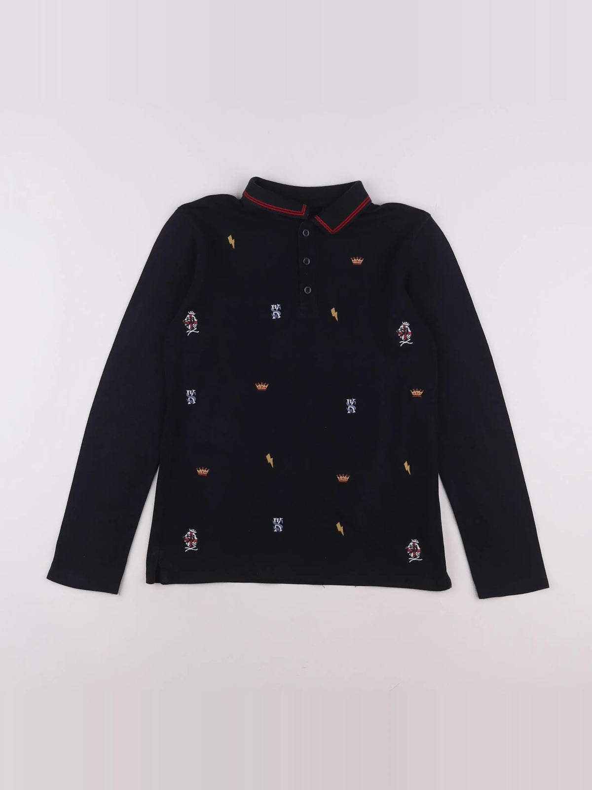 IKKS - polo bleu - 10 ans