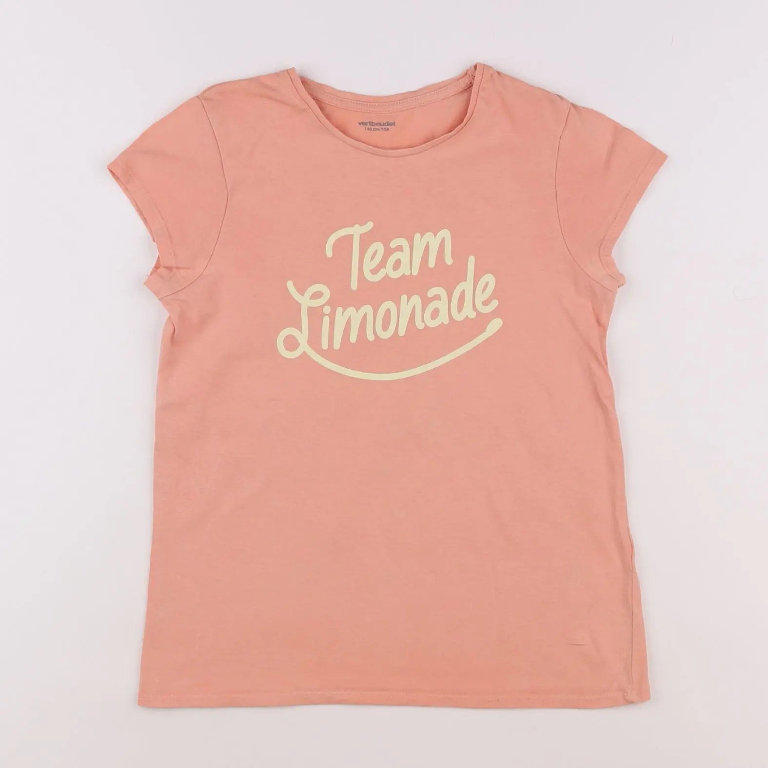 Vertbaudet - tee-shirt rose - 10 ans