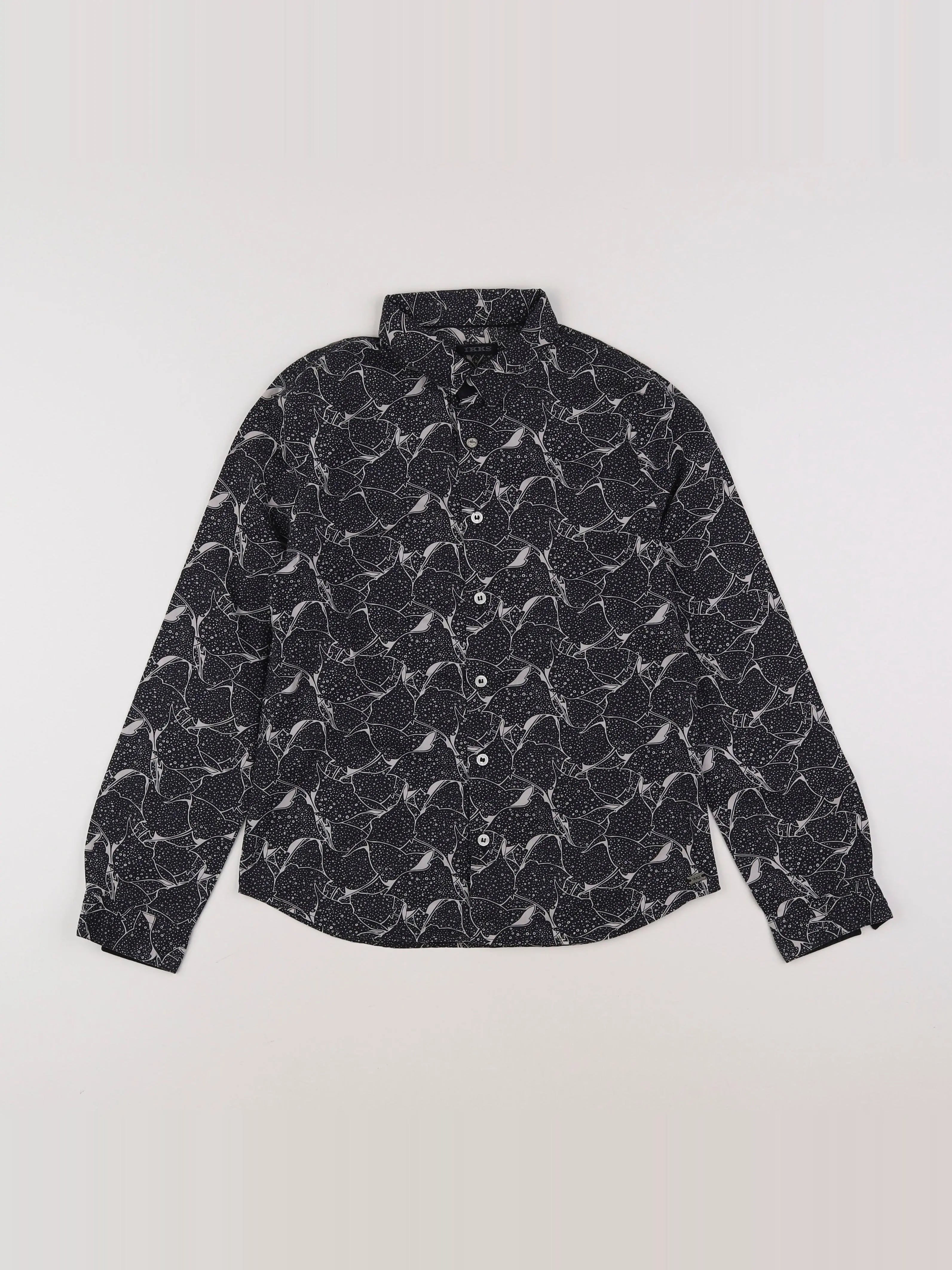 IKKS - chemise noir - 8 ans