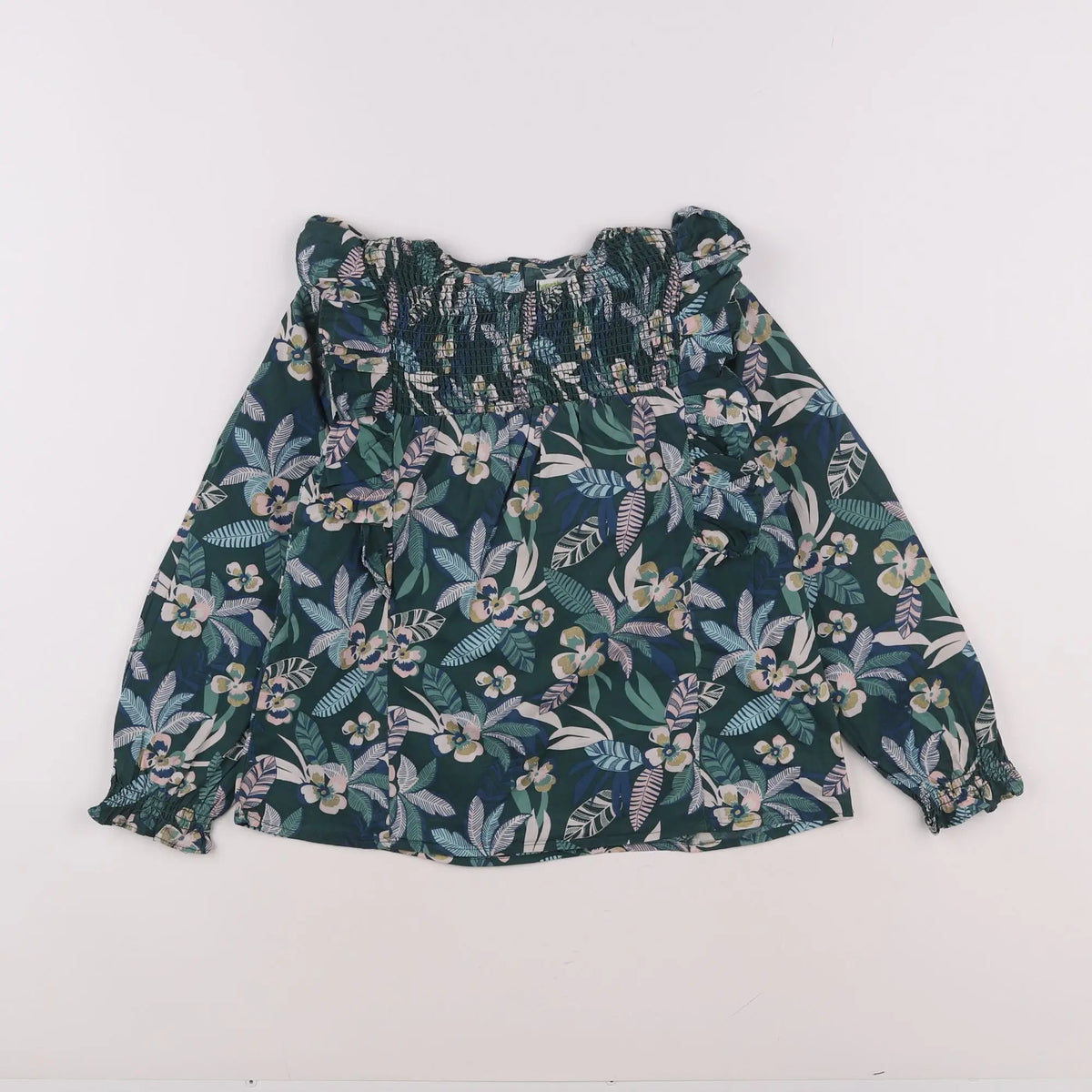 Vertbaudet - blouse vert - 8 ans