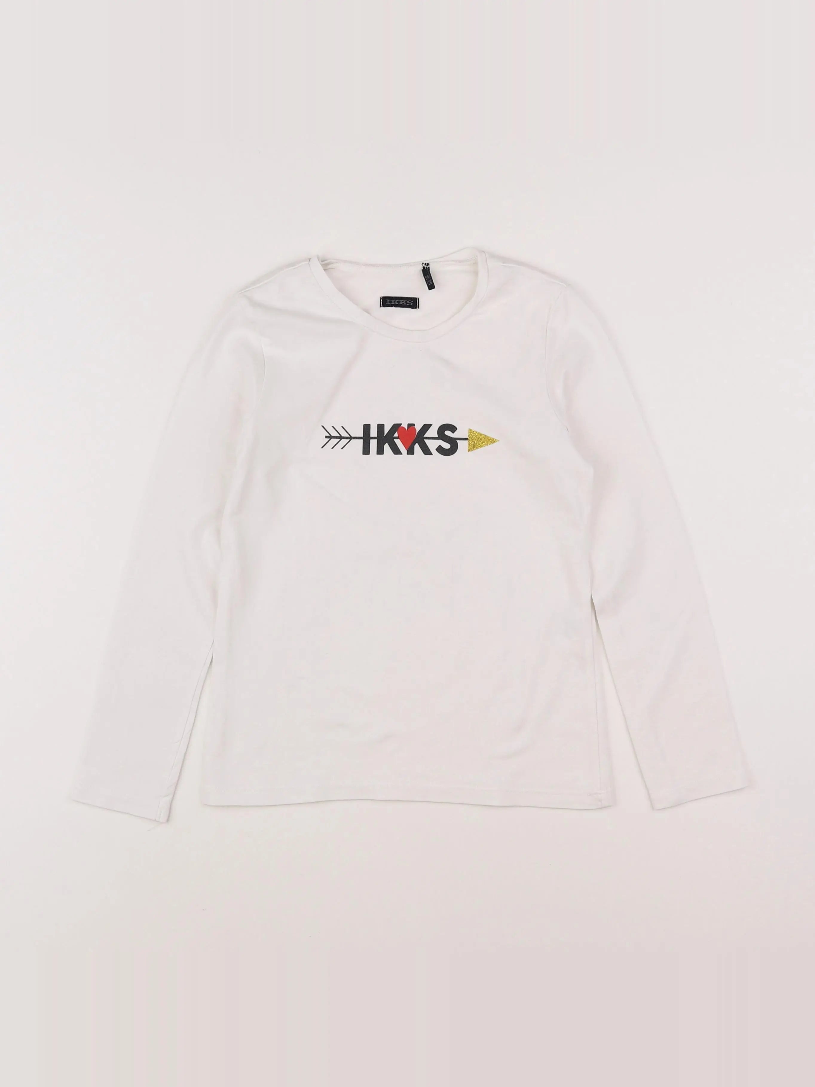 IKKS - tee-shirt blanc - 8 ans