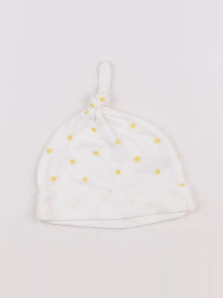 Petit Bateau - bonnet blanc - 18 mois