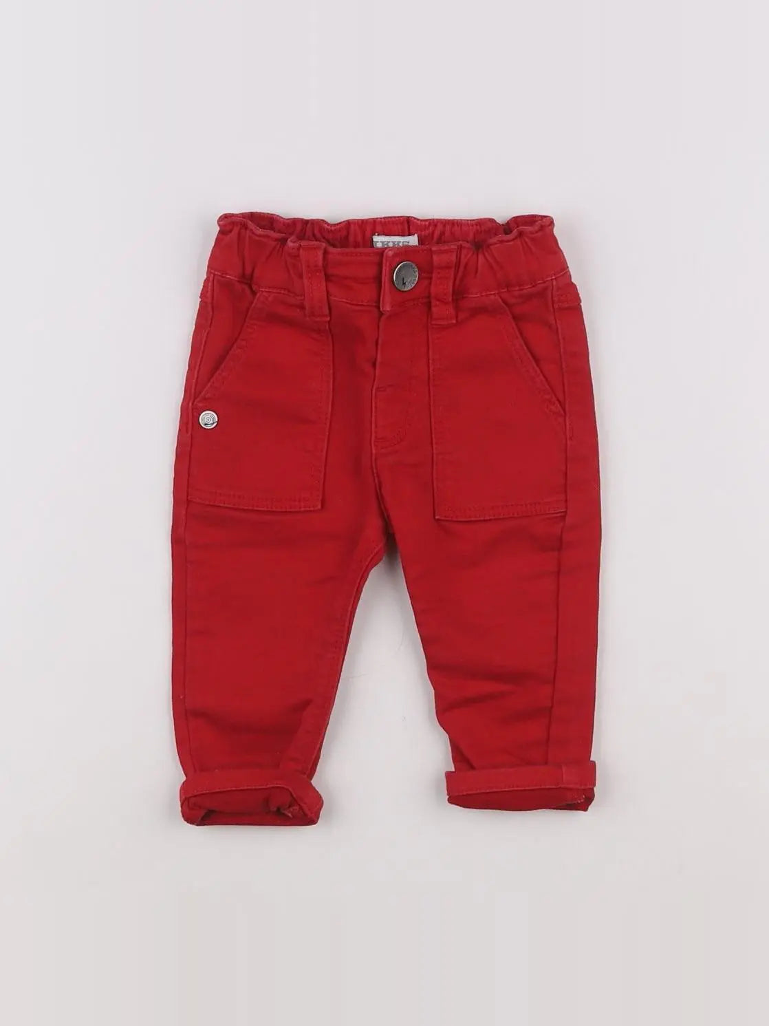 IKKS - pantalon rouge - 12 mois