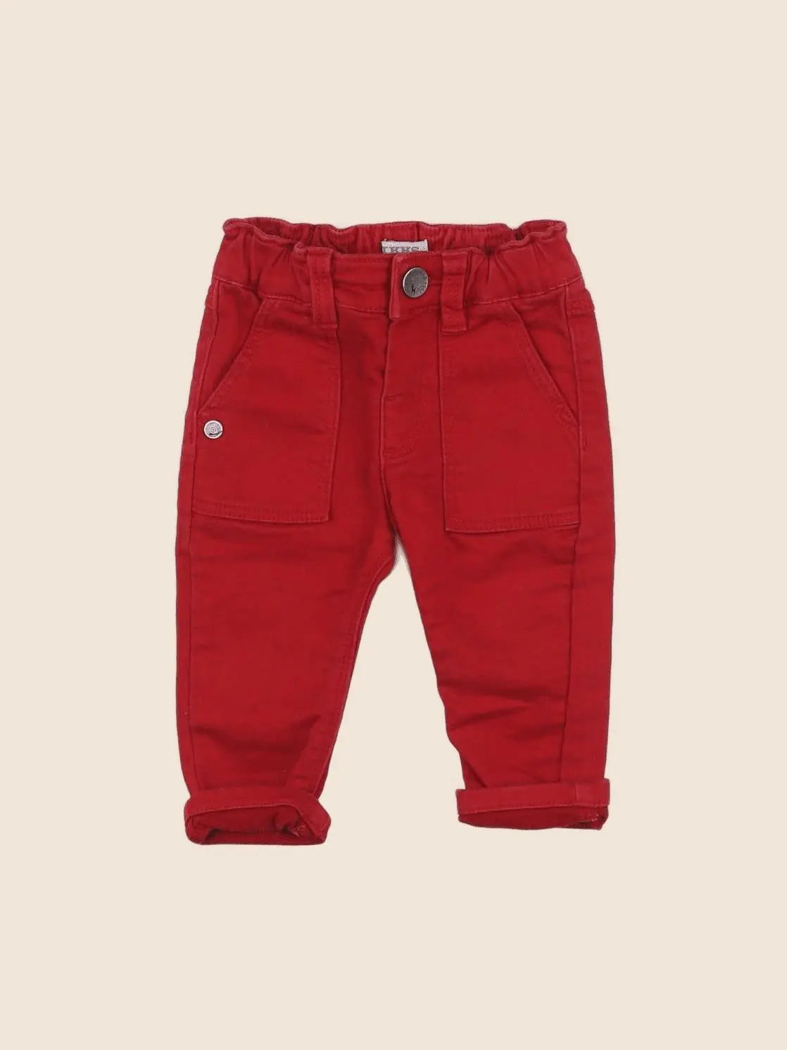 IKKS - pantalon rouge - 12 mois