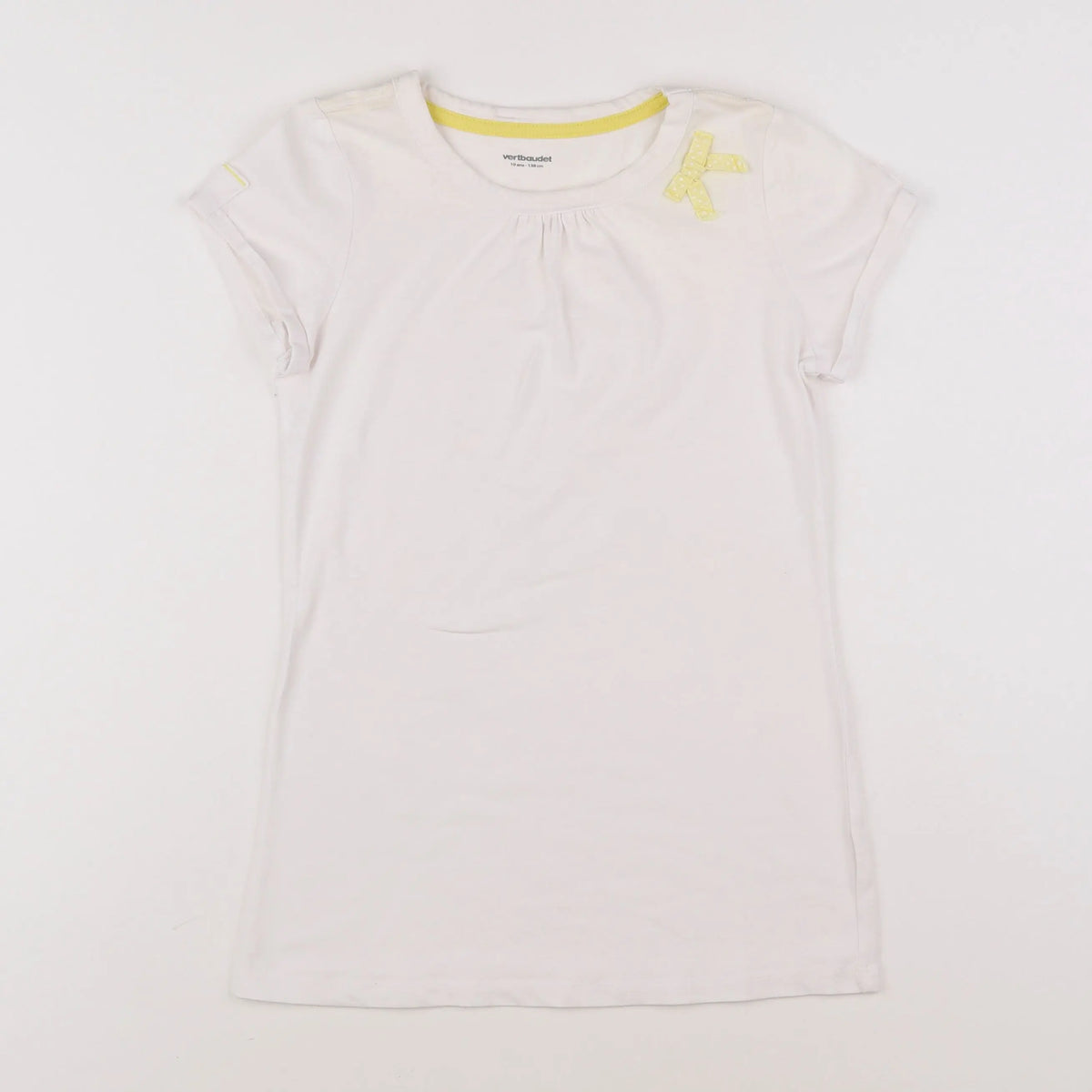 Vertbaudet - tee-shirt blanc - 10 ans