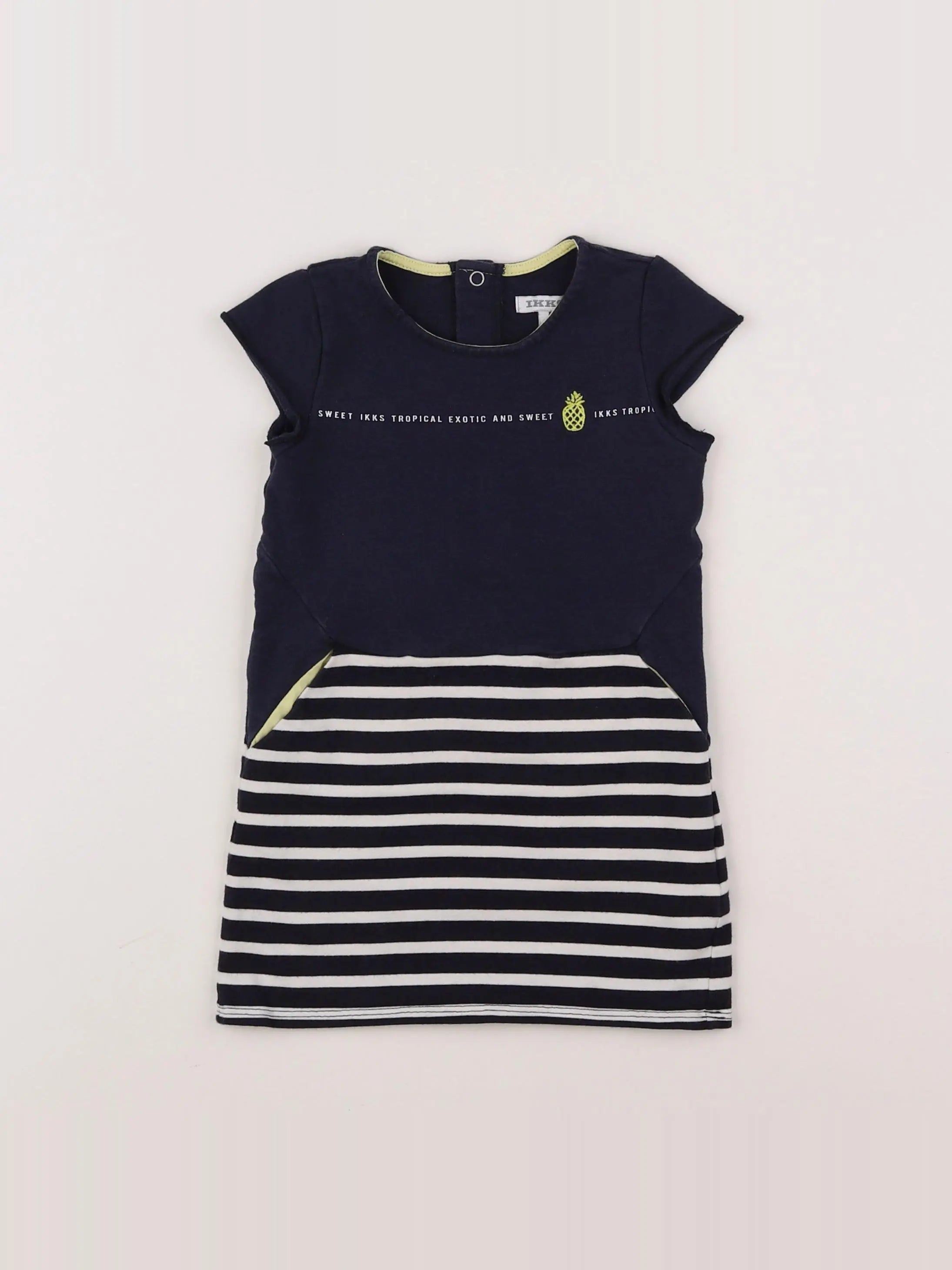 IKKS - robe bleu - 2 ans