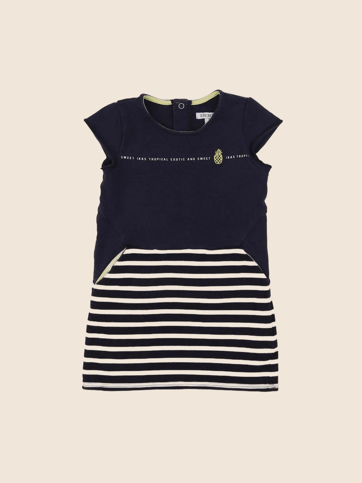IKKS - robe bleu - 2 ans