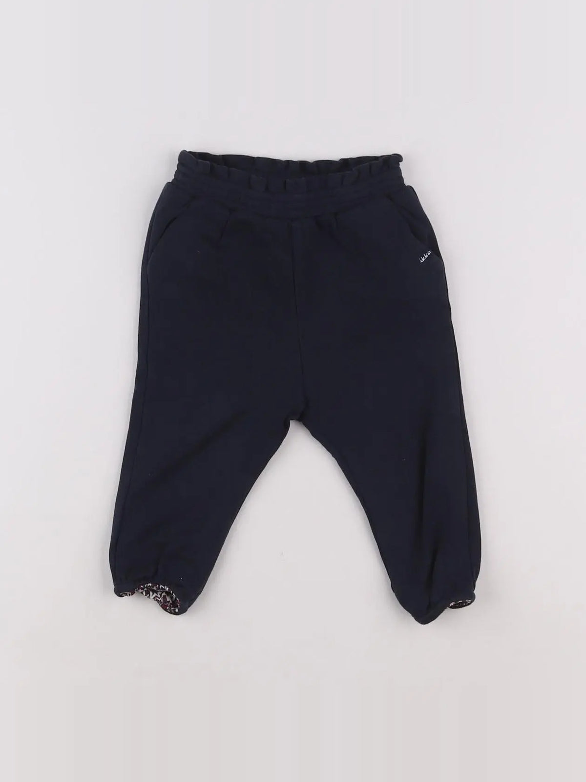 IKKS - pantalon doublé bleu - 12 mois