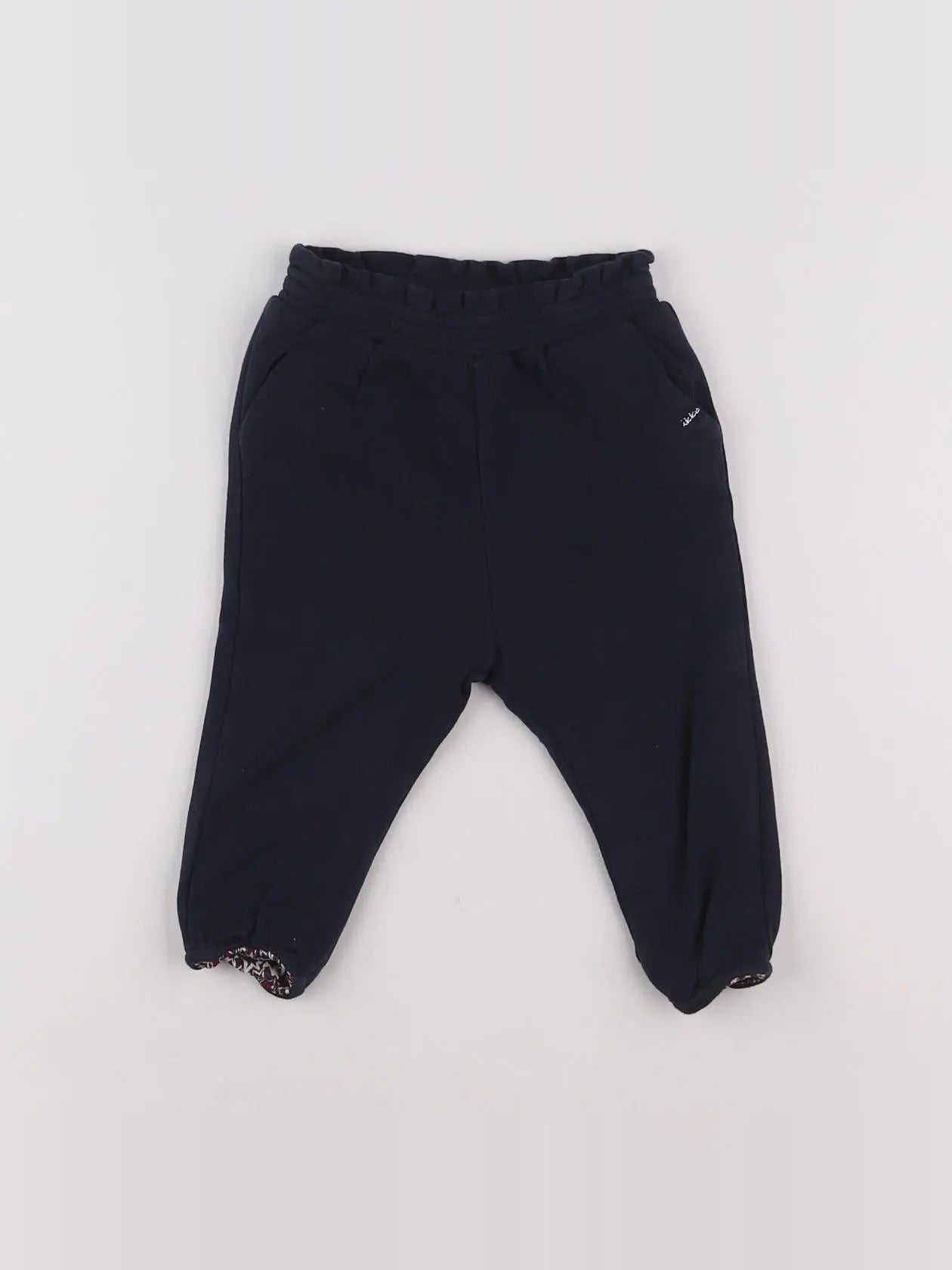 IKKS - pantalon doublé bleu - 12 mois