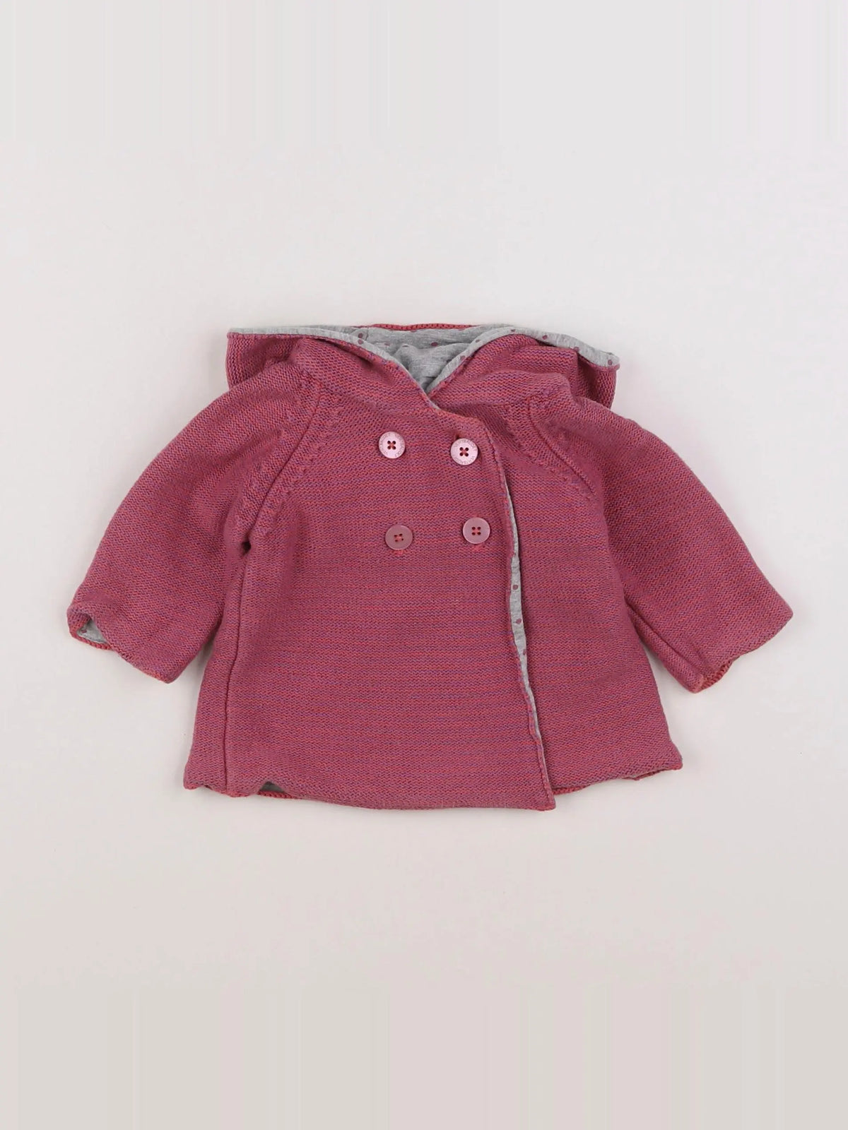 Vertbaudet - gilet rose - 3 mois