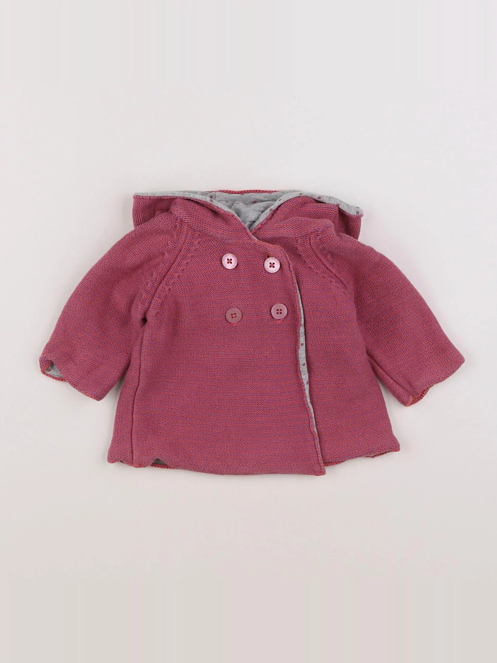Vertbaudet - gilet rose - 3 mois