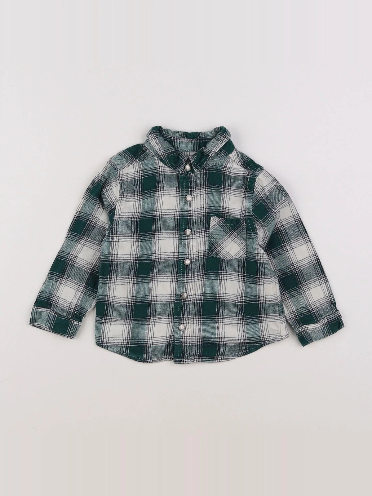 Vertbaudet - chemise vert - 18 mois