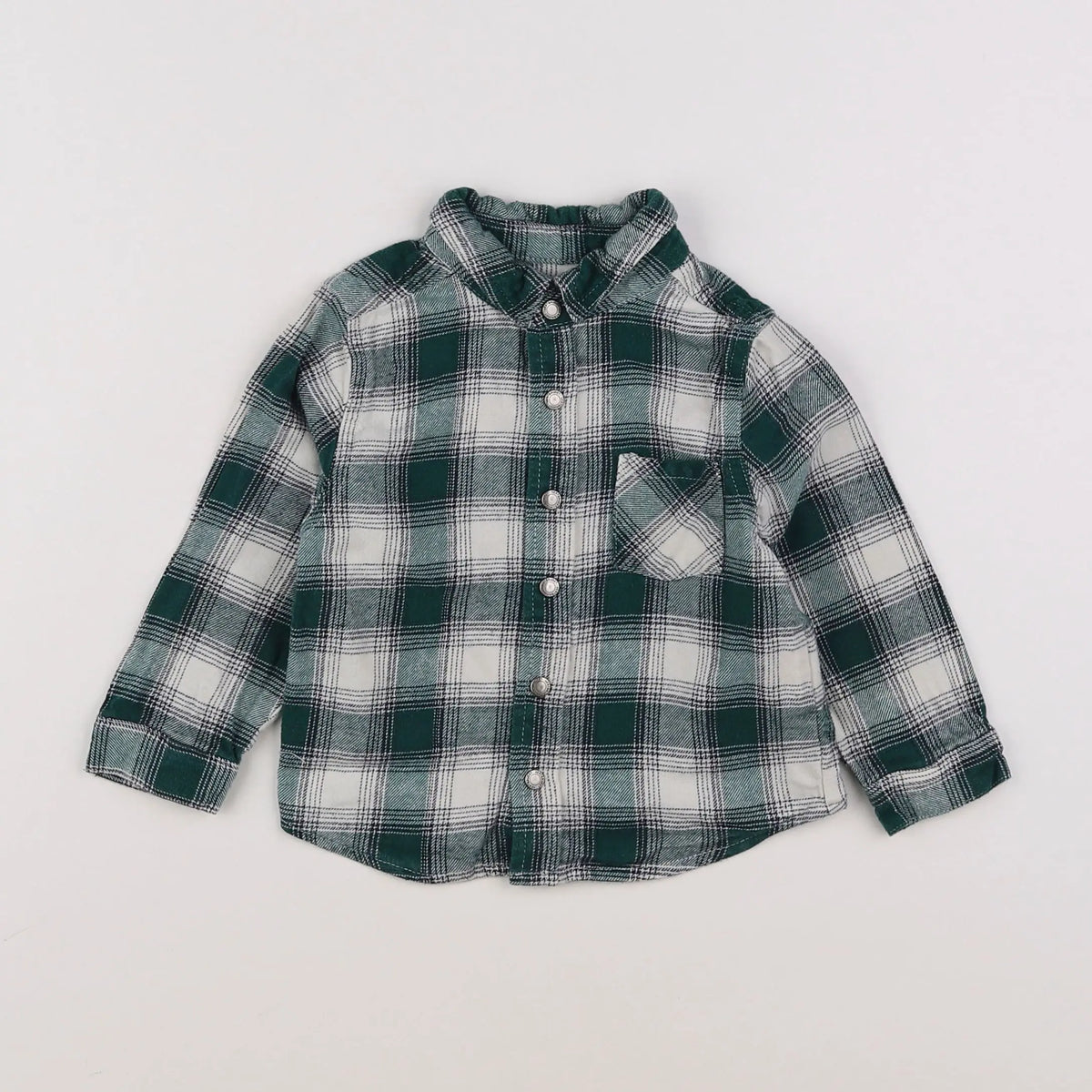Vertbaudet - chemise vert - 18 mois