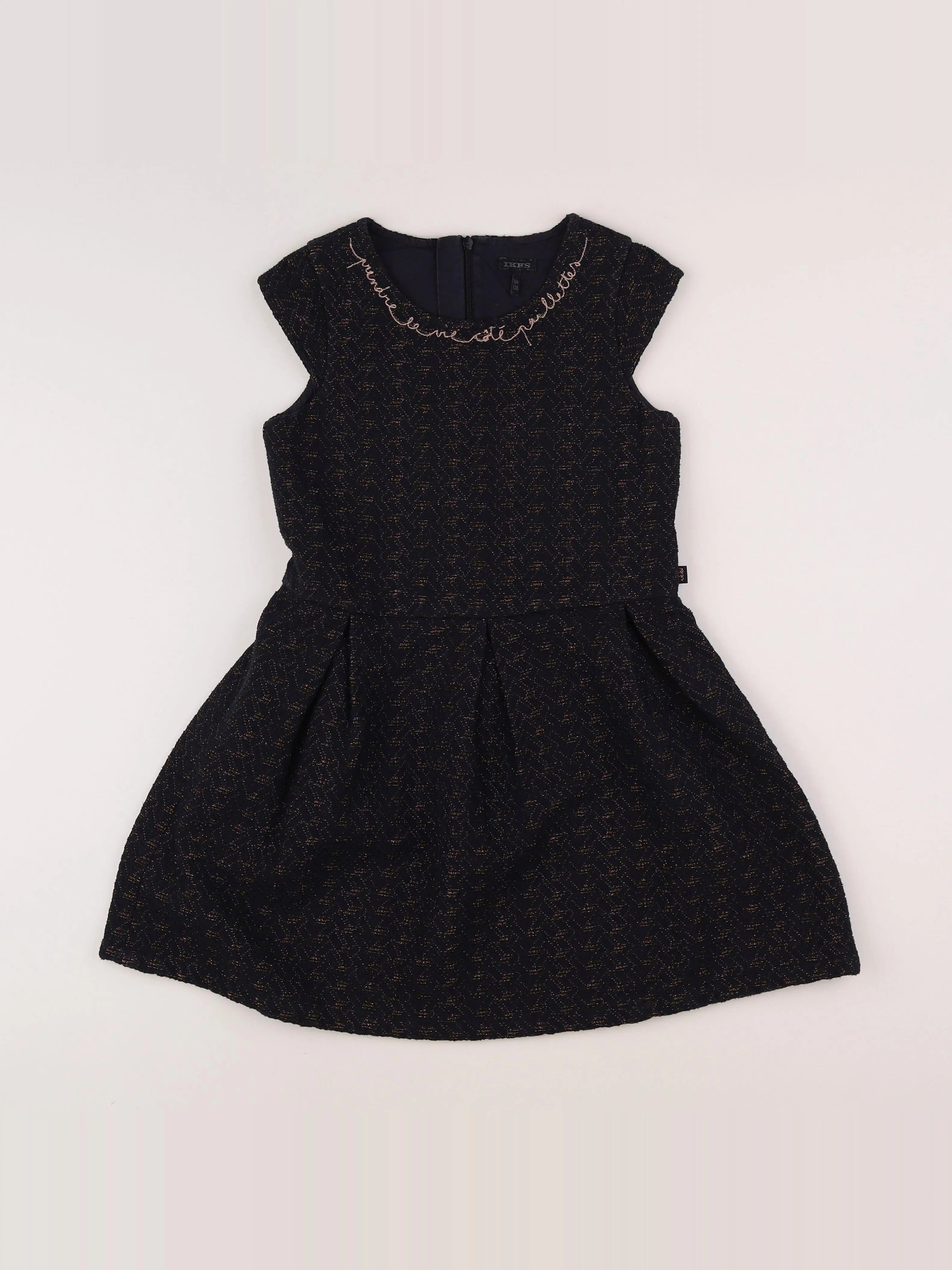 IKKS - robe bleu, bronze - 10 ans
