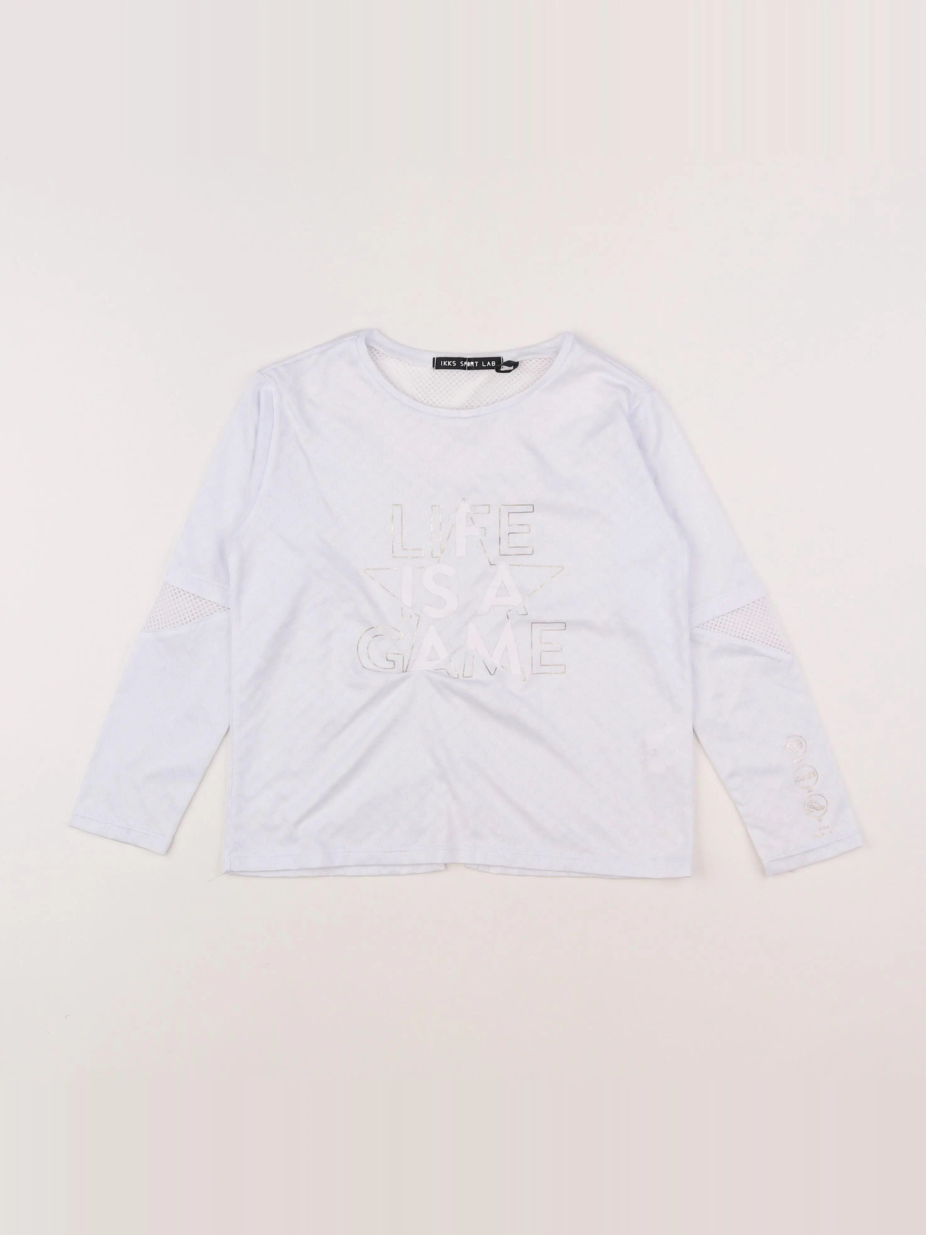 IKKS - tee-shirt blanc - 8 ans