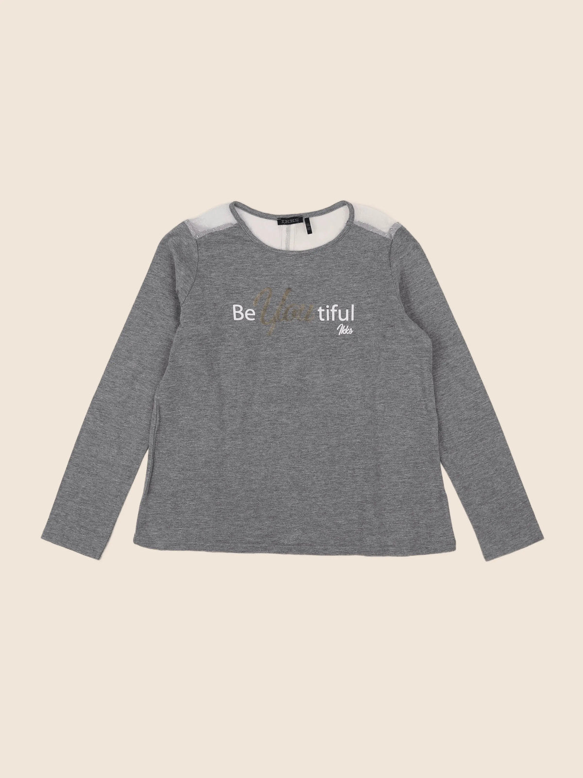 IKKS - tee-shirt gris - 10 ans