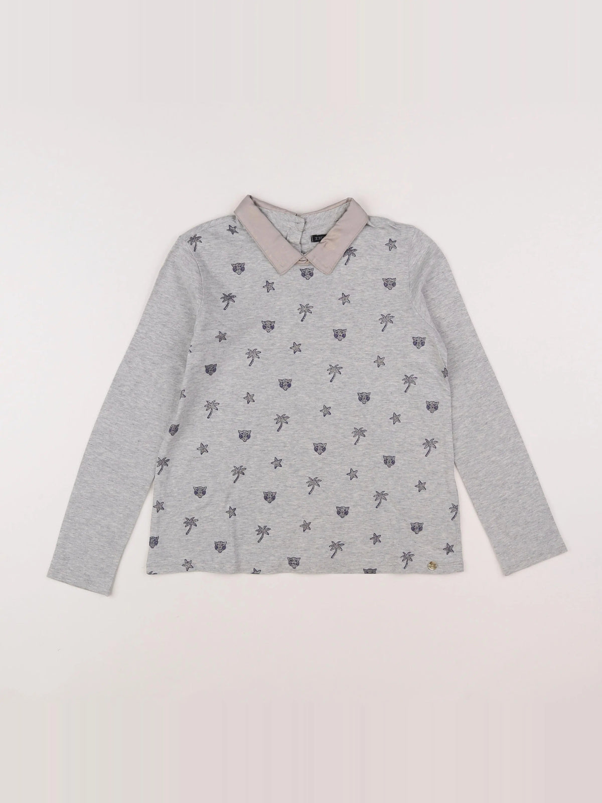 IKKS - polo gris, or - 10 ans