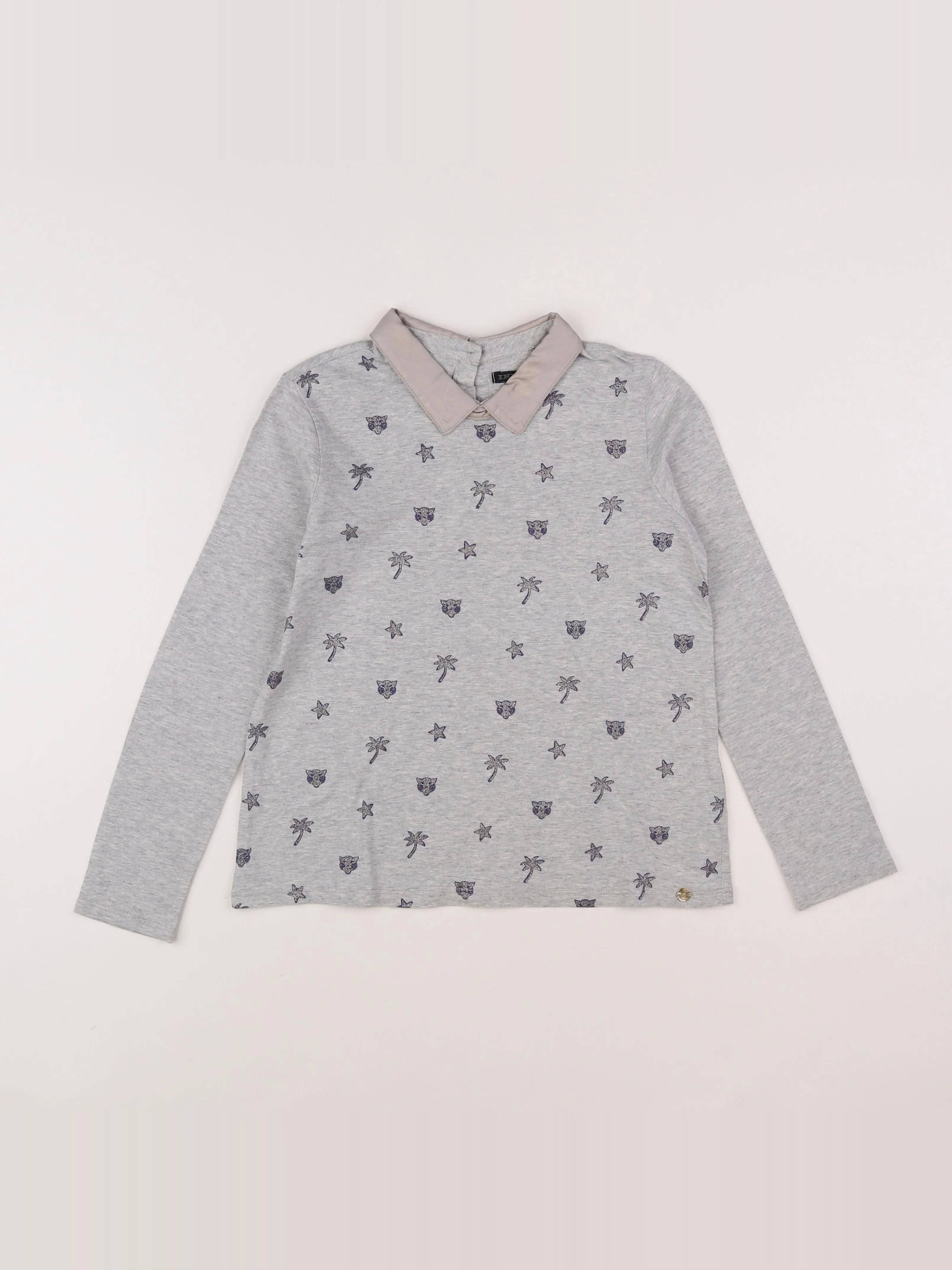 IKKS - polo gris, or - 10 ans