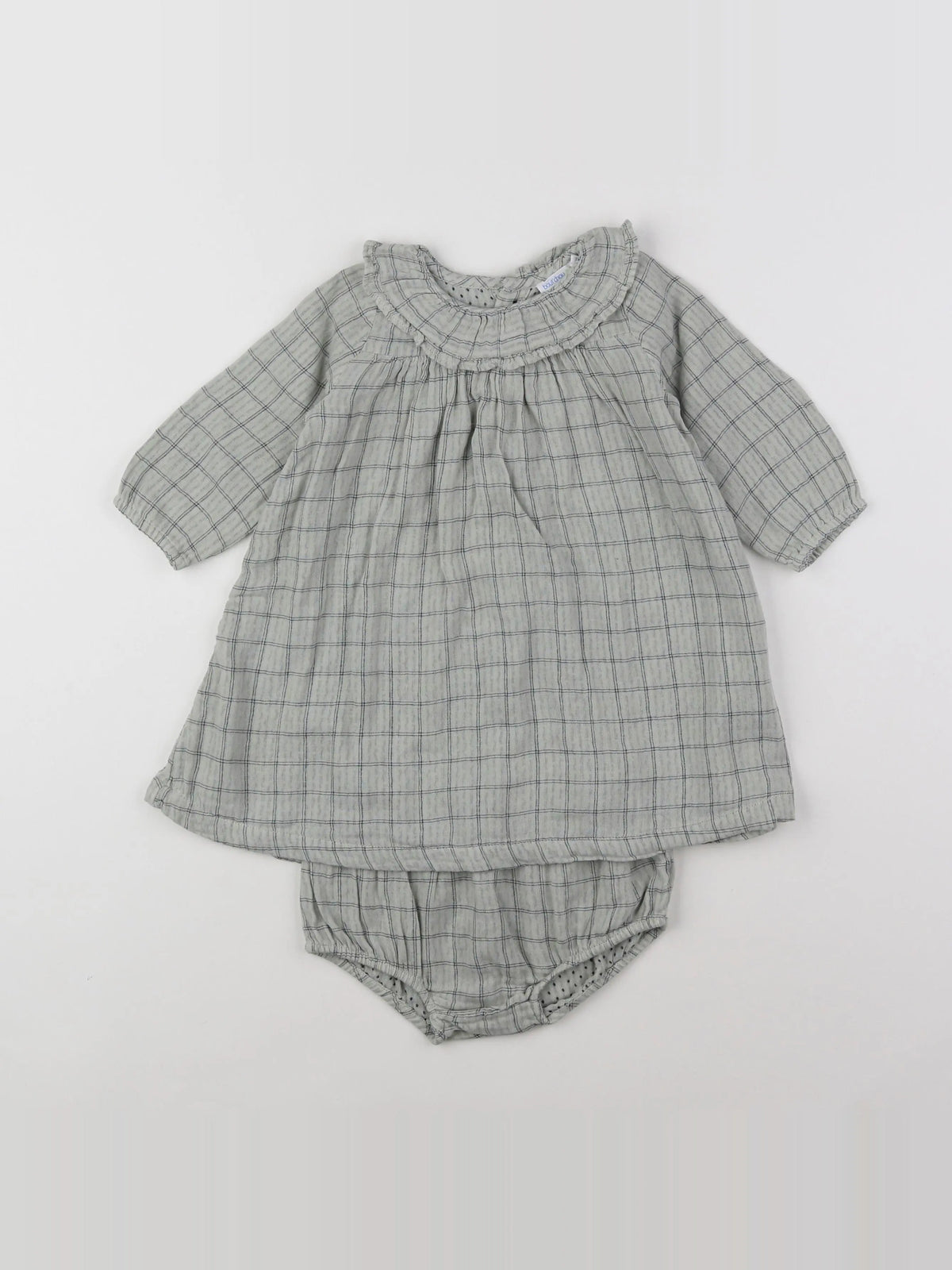 Boutchou - robe vert - 12 mois