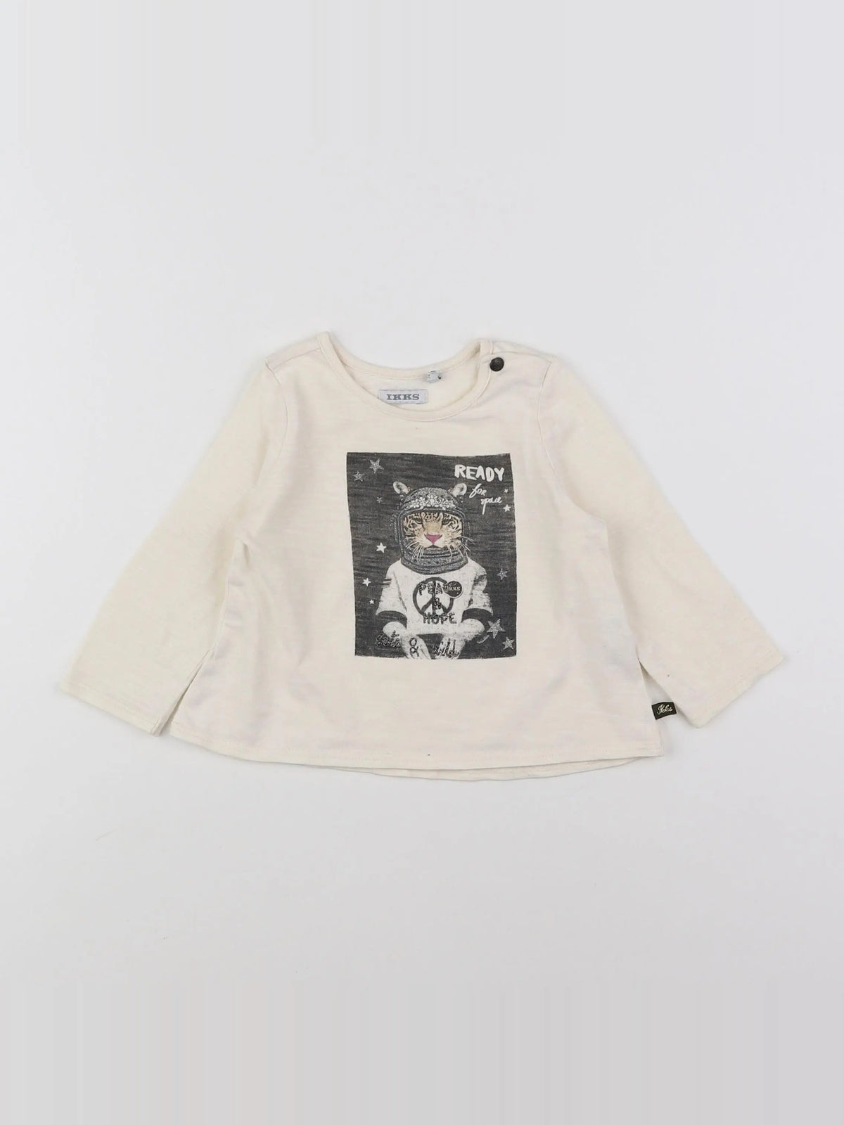 IKKS - tee-shirt beige - 12 mois
