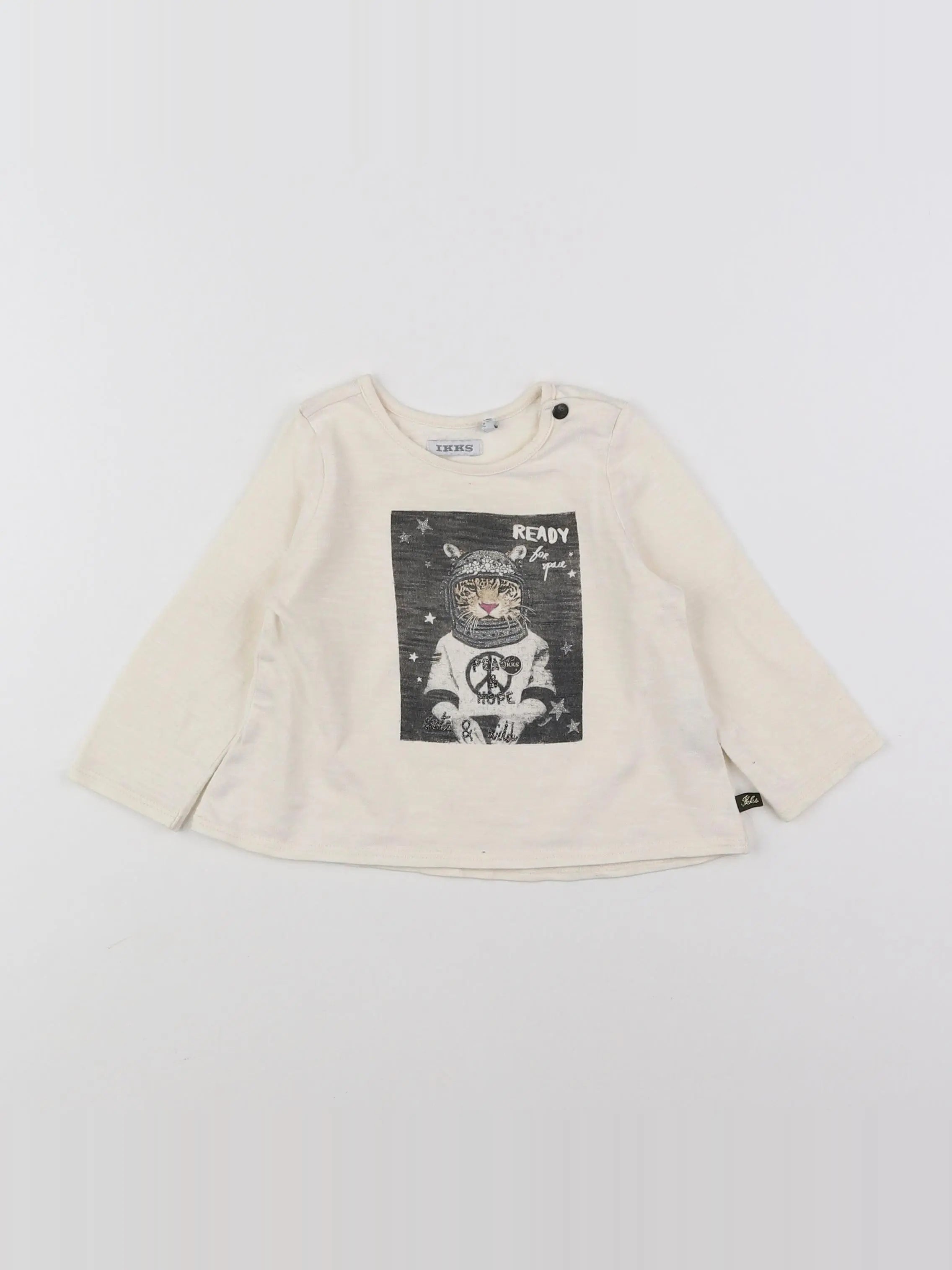 IKKS - tee-shirt beige - 12 mois