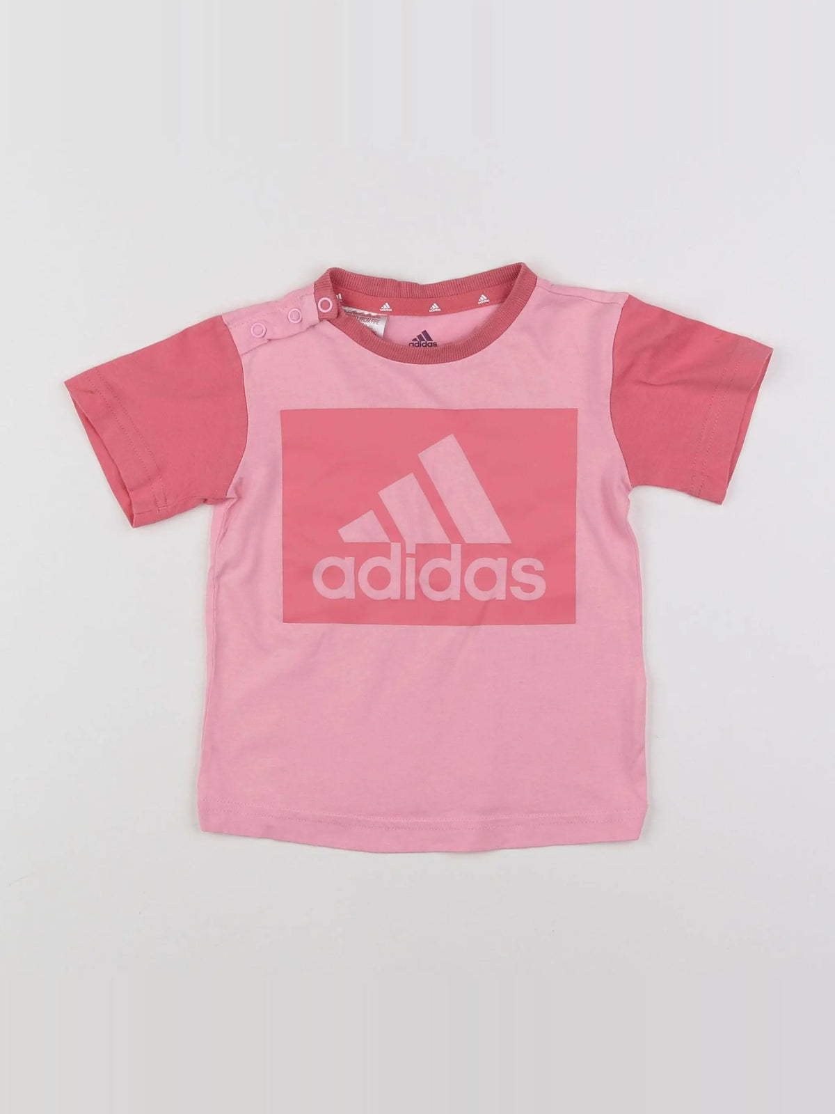Adidas - tee-shirt rose - 9/12 mois
