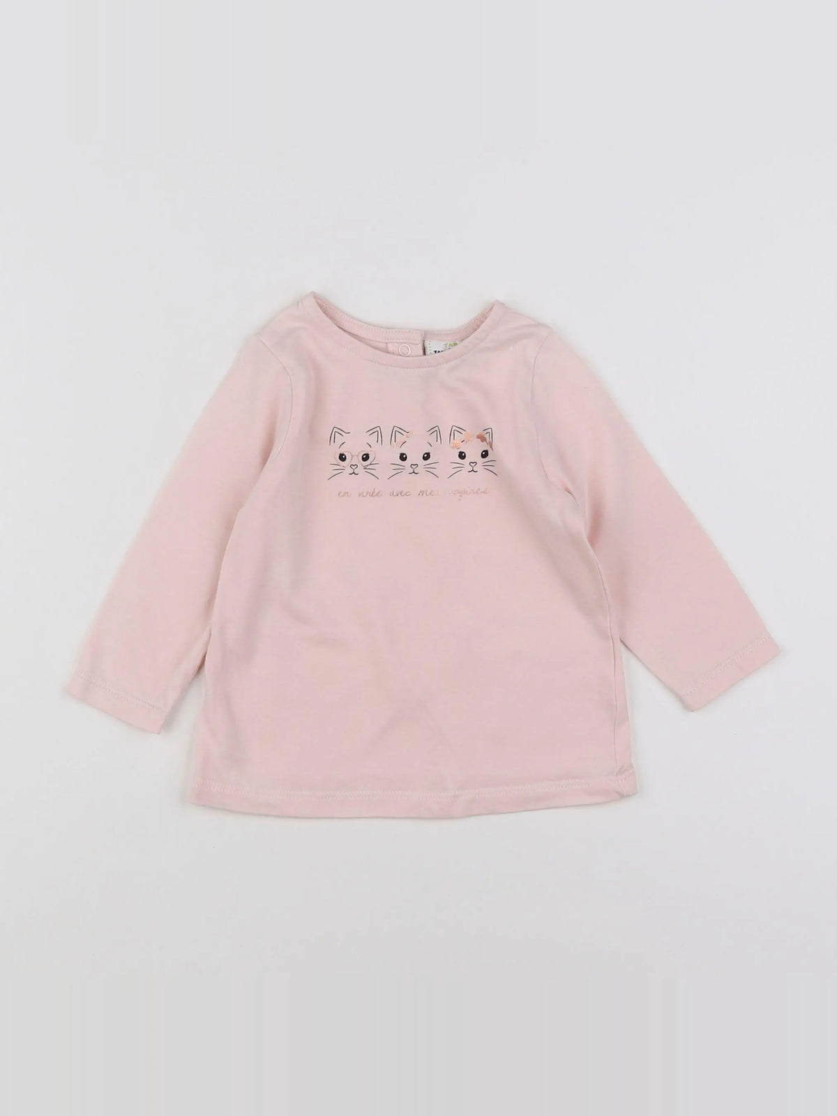 Tape à l'oeil - tee-shirt rose - 9 mois