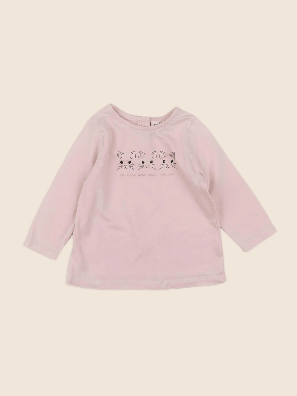 Tape à l'oeil - tee-shirt rose - 9 mois