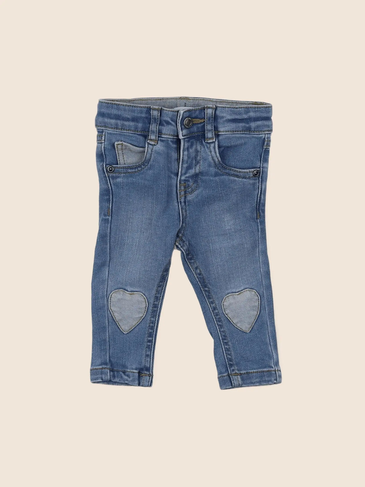 Vertbaudet - jean bleu - 3 mois