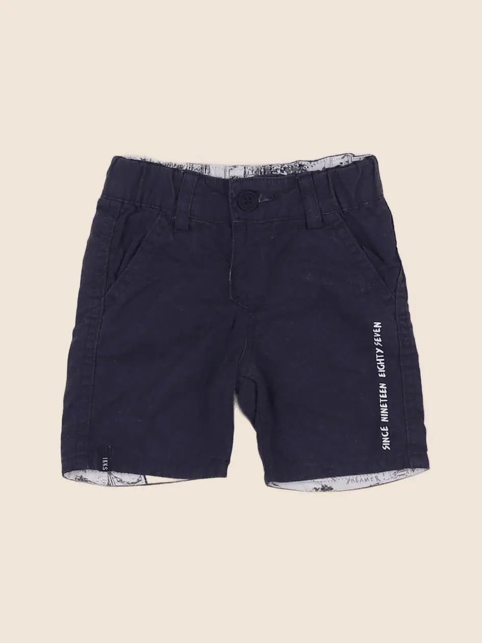 IKKS - short réversible bleu - 6 mois