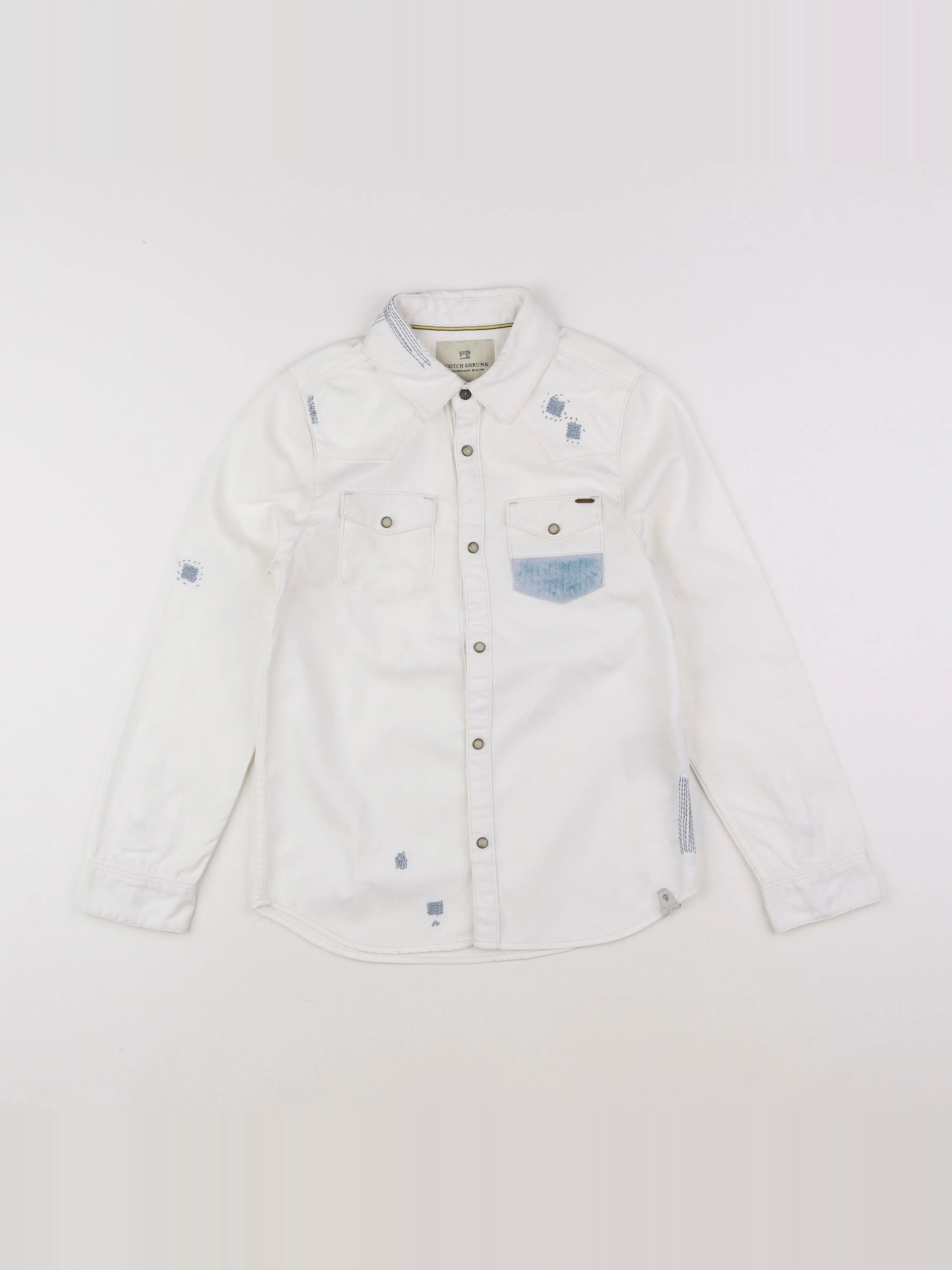 Scotch & Soda - chemise blanc - 8 ans