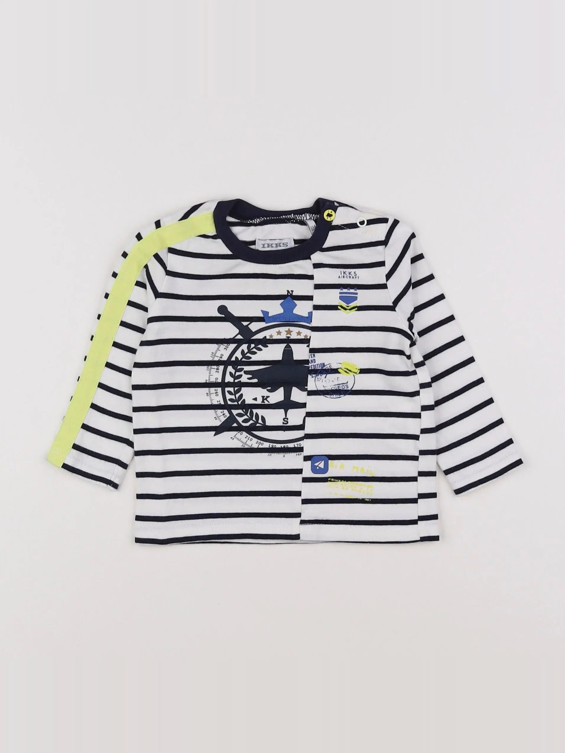 IKKS - tee-shirt blanc - 6 mois