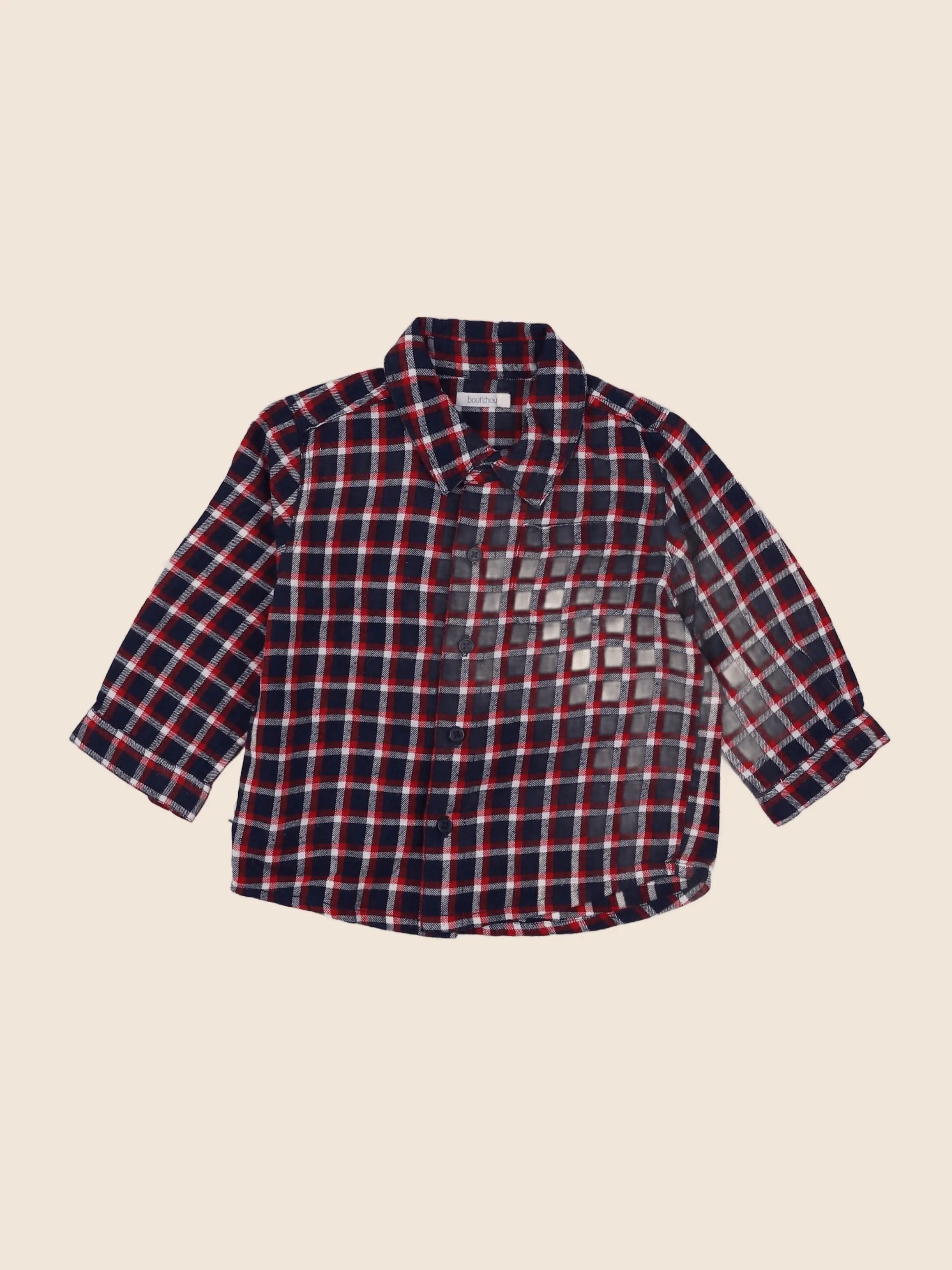Boutchou - chemise multicolore - 12 mois