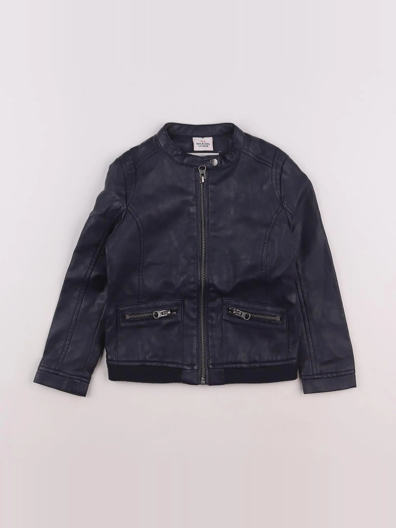 Tape à l'oeil - veste simili cuir noir - 4 ans