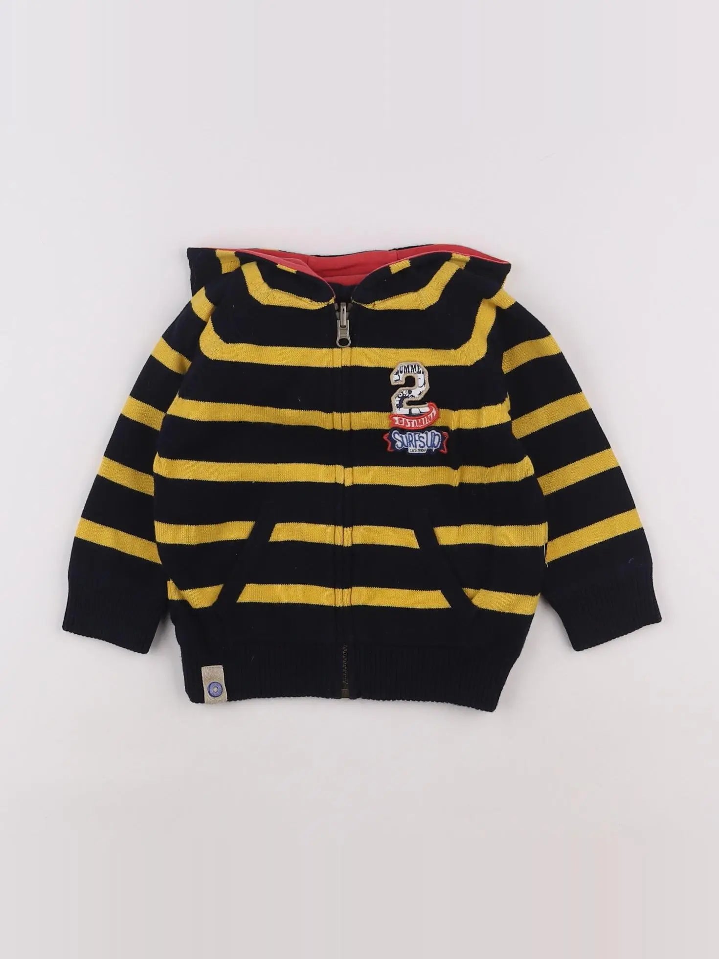 Catimini - gilet réversible jaune - 18 mois