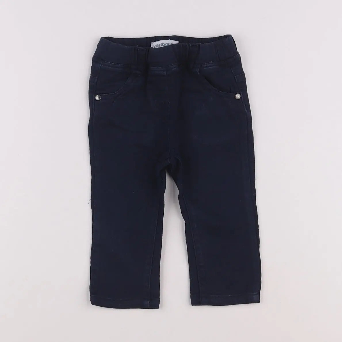 Vertbaudet - jegging bleu - 6 mois