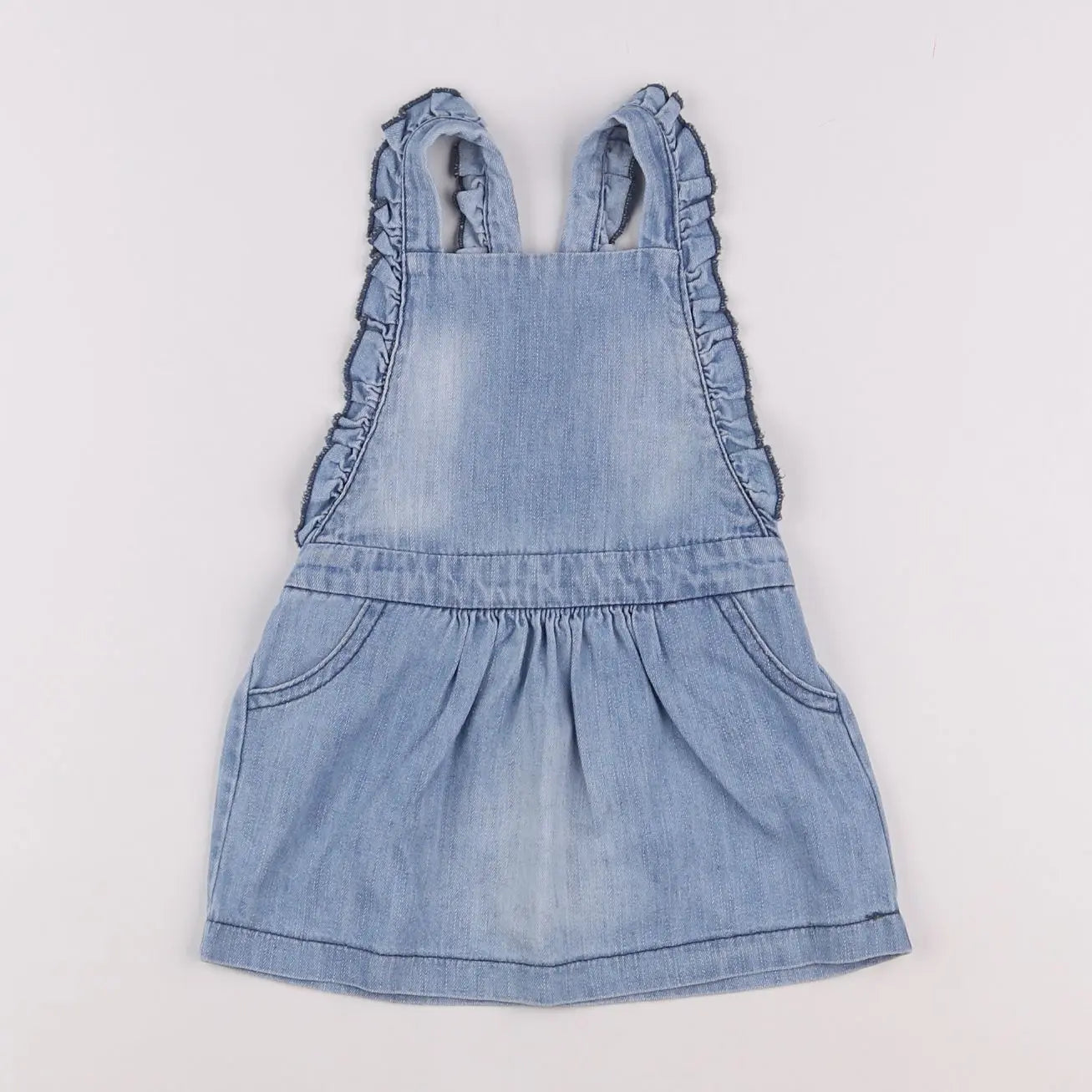 Vertbaudet - robe bleu - 12 mois