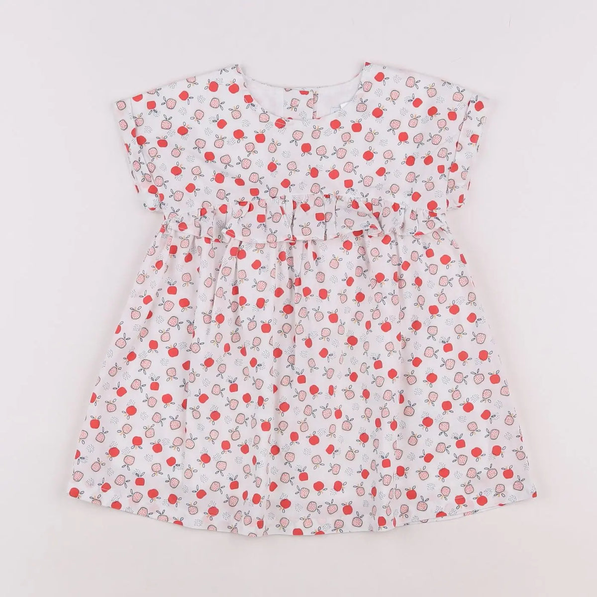 Vertbaudet - robe blanc - 12 mois