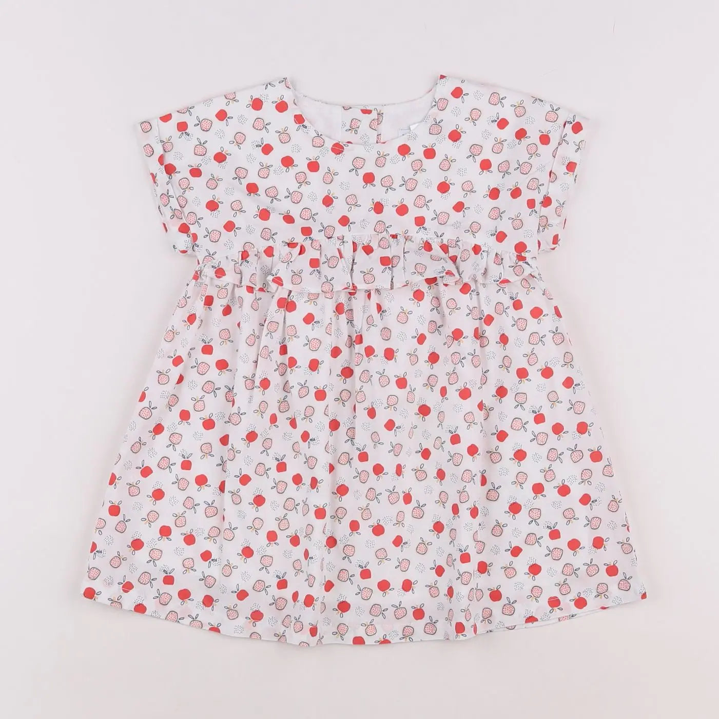 Vertbaudet - robe blanc - 12 mois